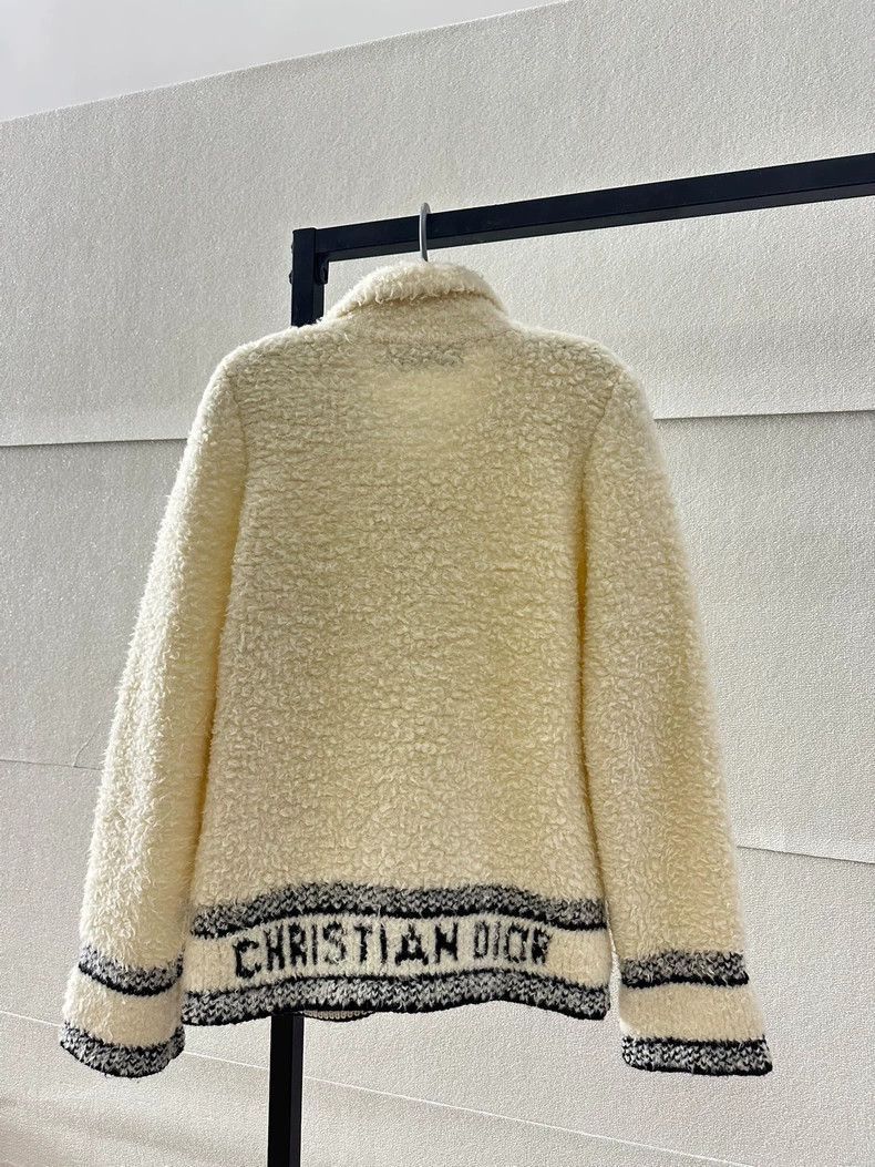 Dior Dior White Teddy Jacket Outerwear S Size-2506 Size S / US 4 / IT 40 - 2 Thumbnail