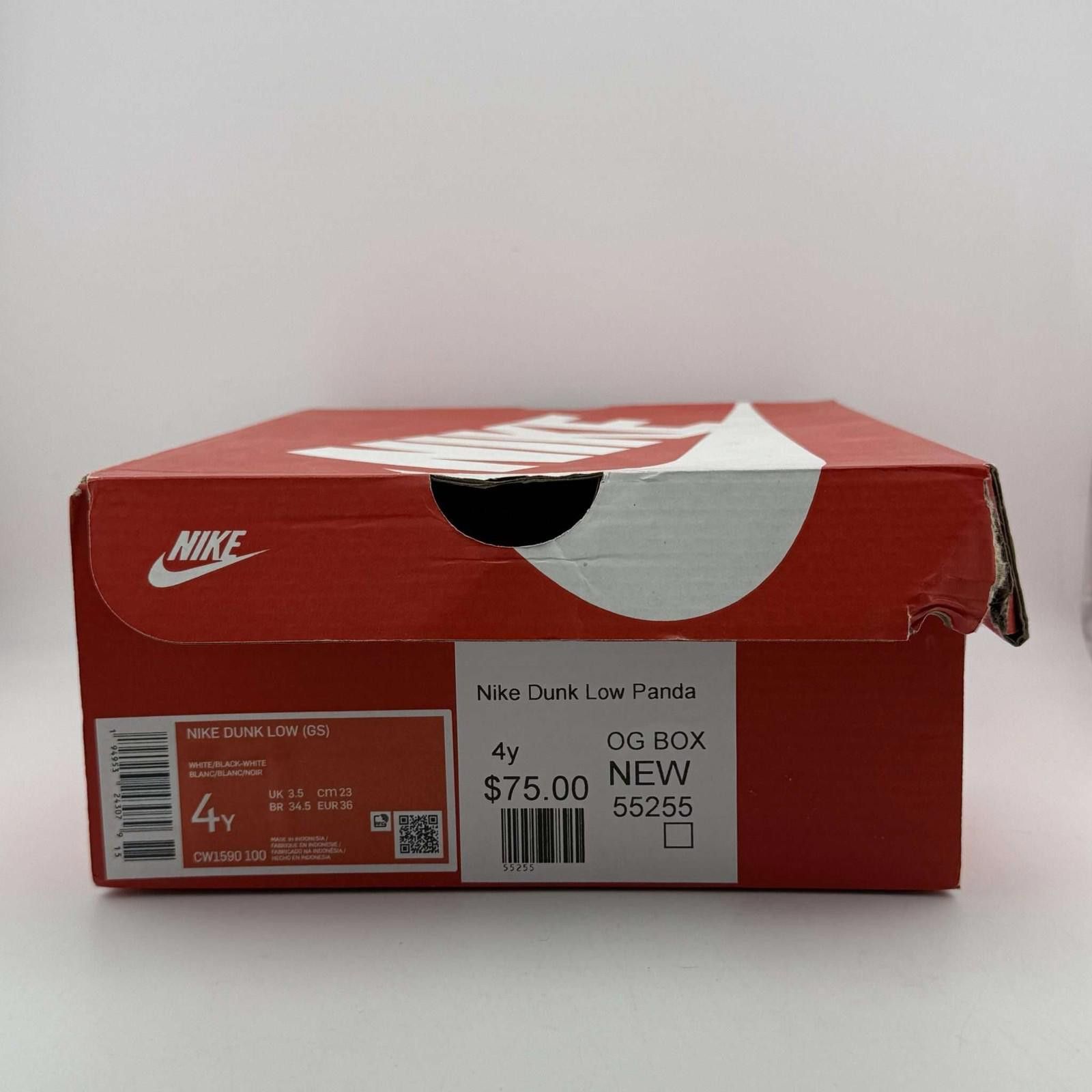 Nike Nike Dunk Low Panda 4Y New with Box Size US 5 / EU 37 - 7 Thumbnail