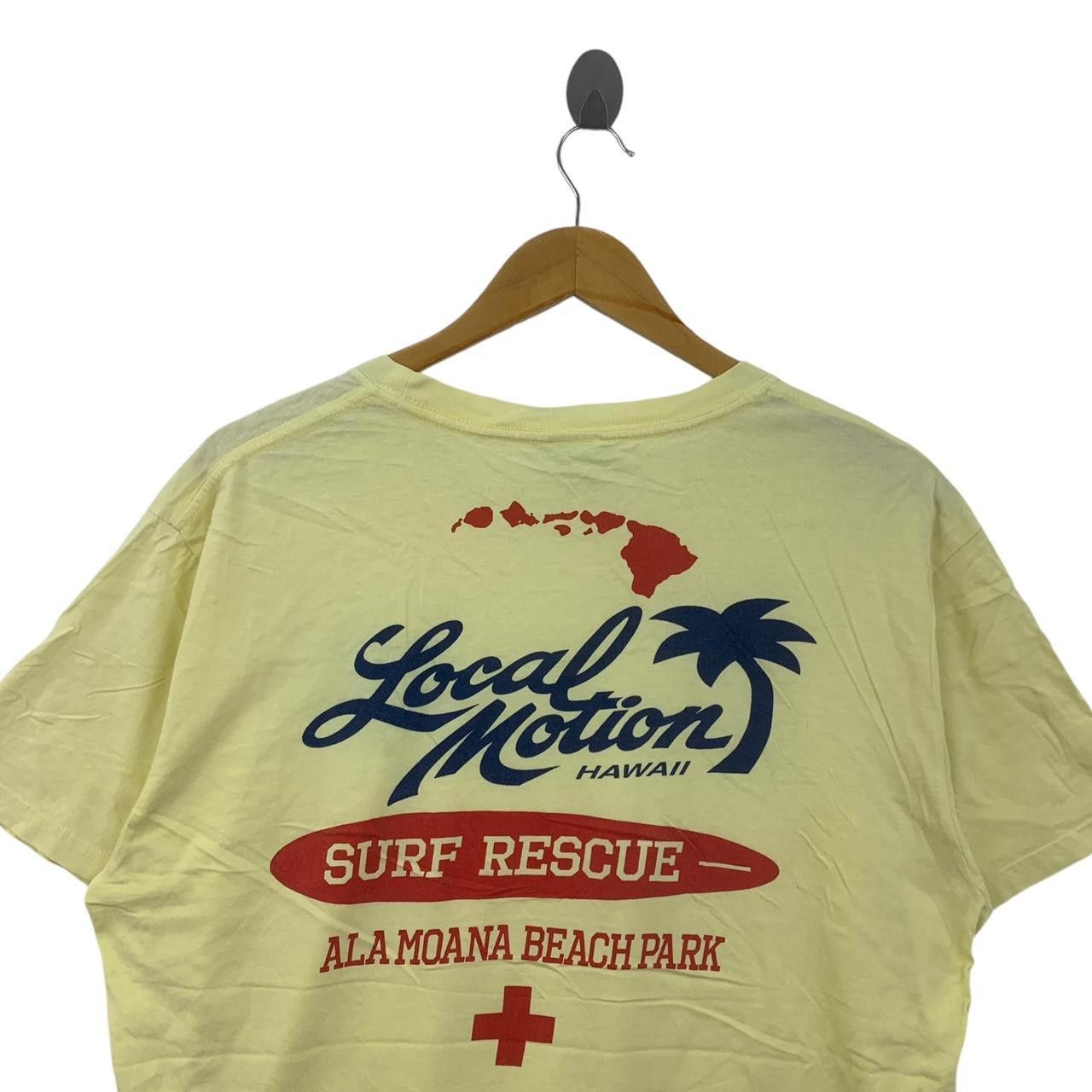 Vintage Vintage LOCAL MOTION HAWAII Surf Rescue Ala Moana Tee Shirt Size XL / US 12-14 / IT 48-50 - 6 Thumbnail