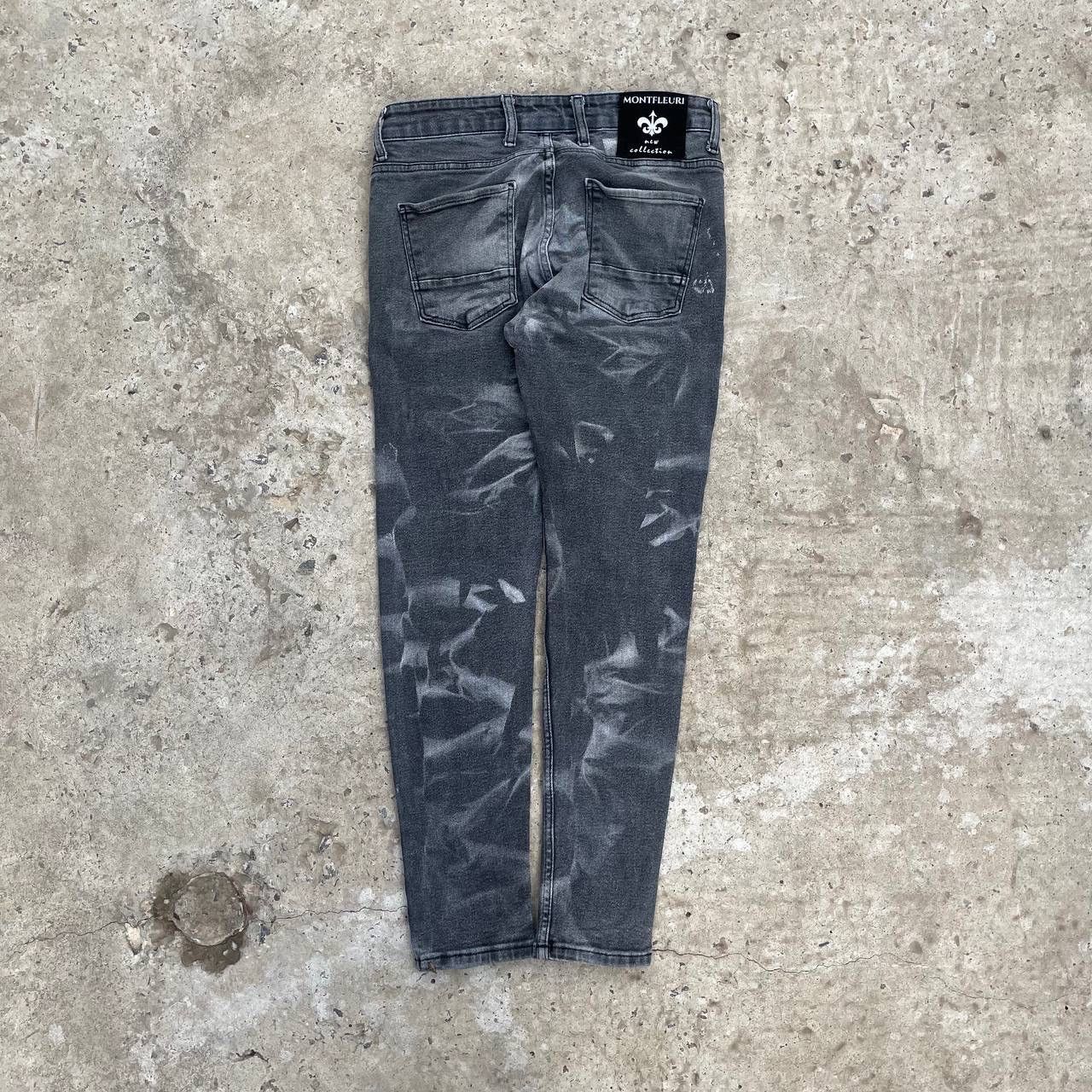 Jean Vintage Japanese Style Man’s Skinny Jeans MontFleuri Y2K Size US 29 - 5 Thumbnail