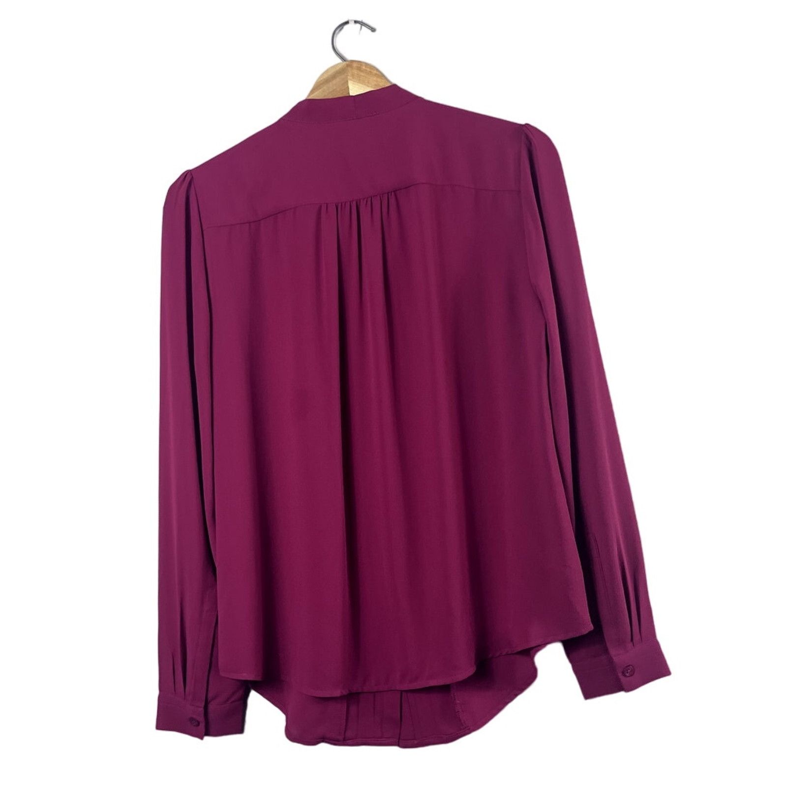 Loft Women's Fuchsia Loft Pintuck Blouse S Size S / US 4 / IT 40 - 3 Thumbnail