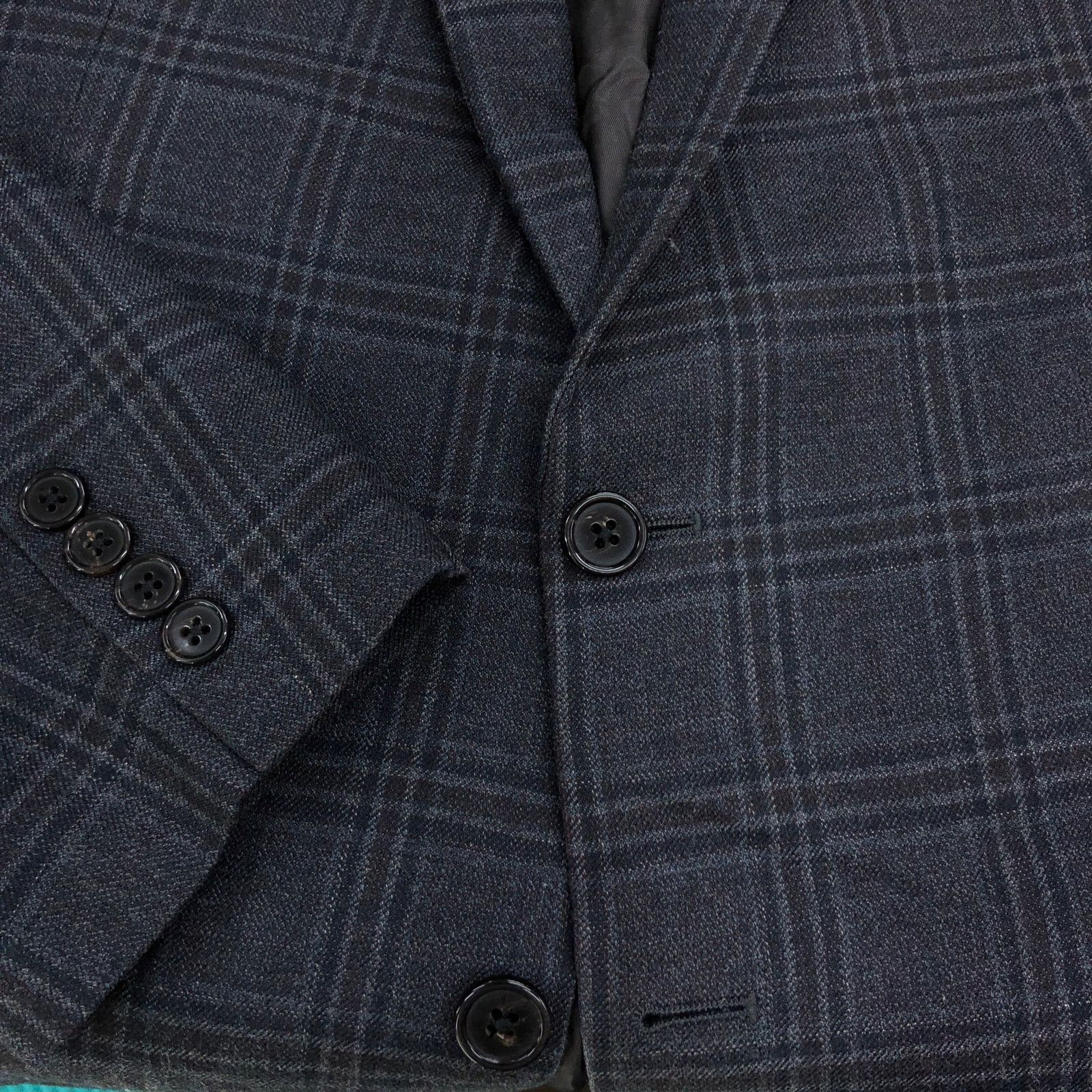 Lauren Ralph Lauren Ralph Lauren LRL 46R Sport Coat Jacket Silk Wool Windowpane Size 46R - 18 Thumbnail