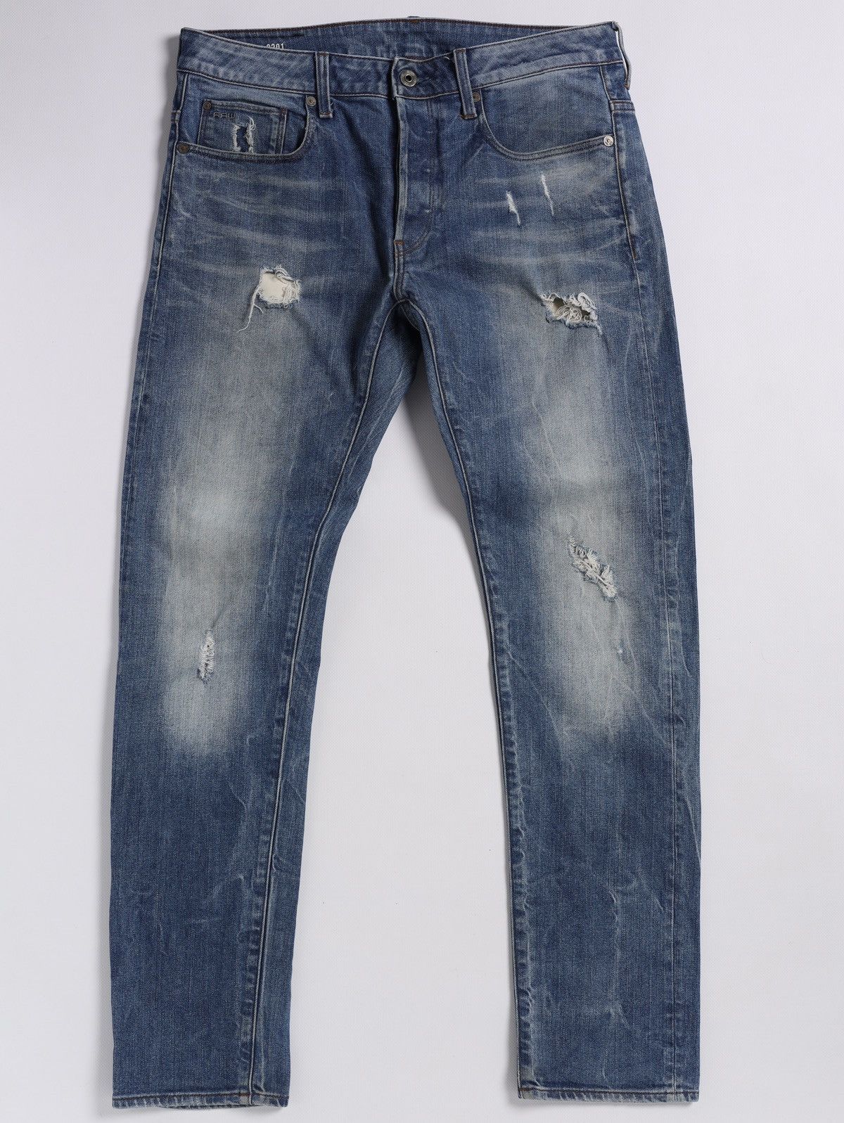 G-Star G star Raw Denim Jeans Distressed Pants Size US 31 - 1 Thumbnail