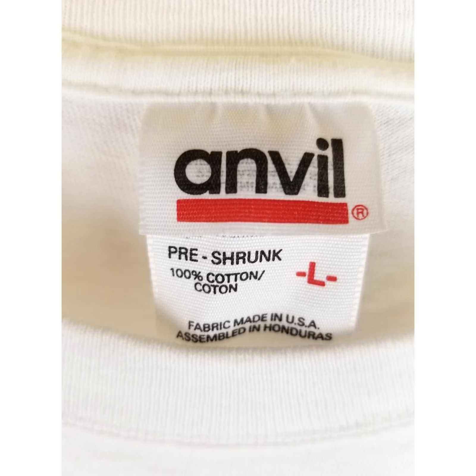 Anvil VINTAGE VOICES OF THE SEA HUMAN I-TEES WHITE COTTON T-SHIRT SZ LARGE Mens Size US L / EU 52-54 / 3 - 5 Thumbnail