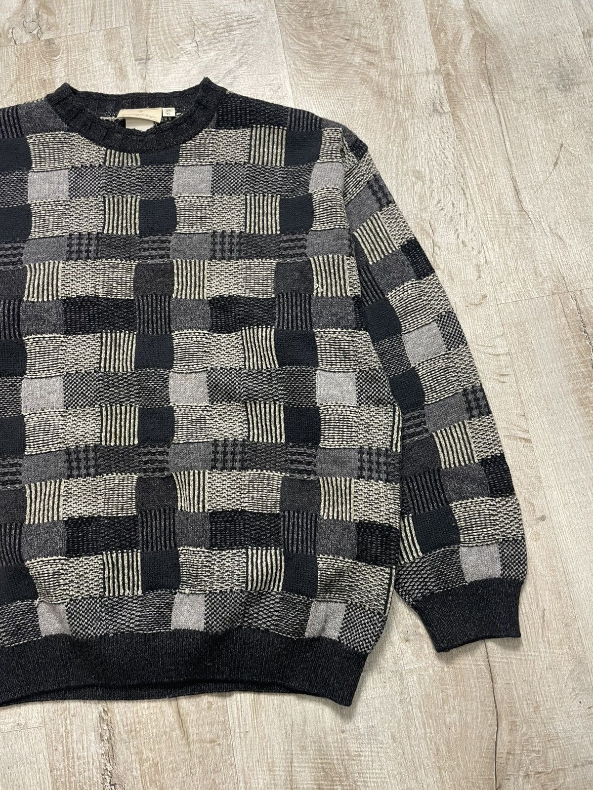 Ermenegildo Zegna Ermenegildo Zegna Knitwear Rhomb Wool Crew neck sweater Size US XL / EU 56 / 4 - 10 Thumbnail