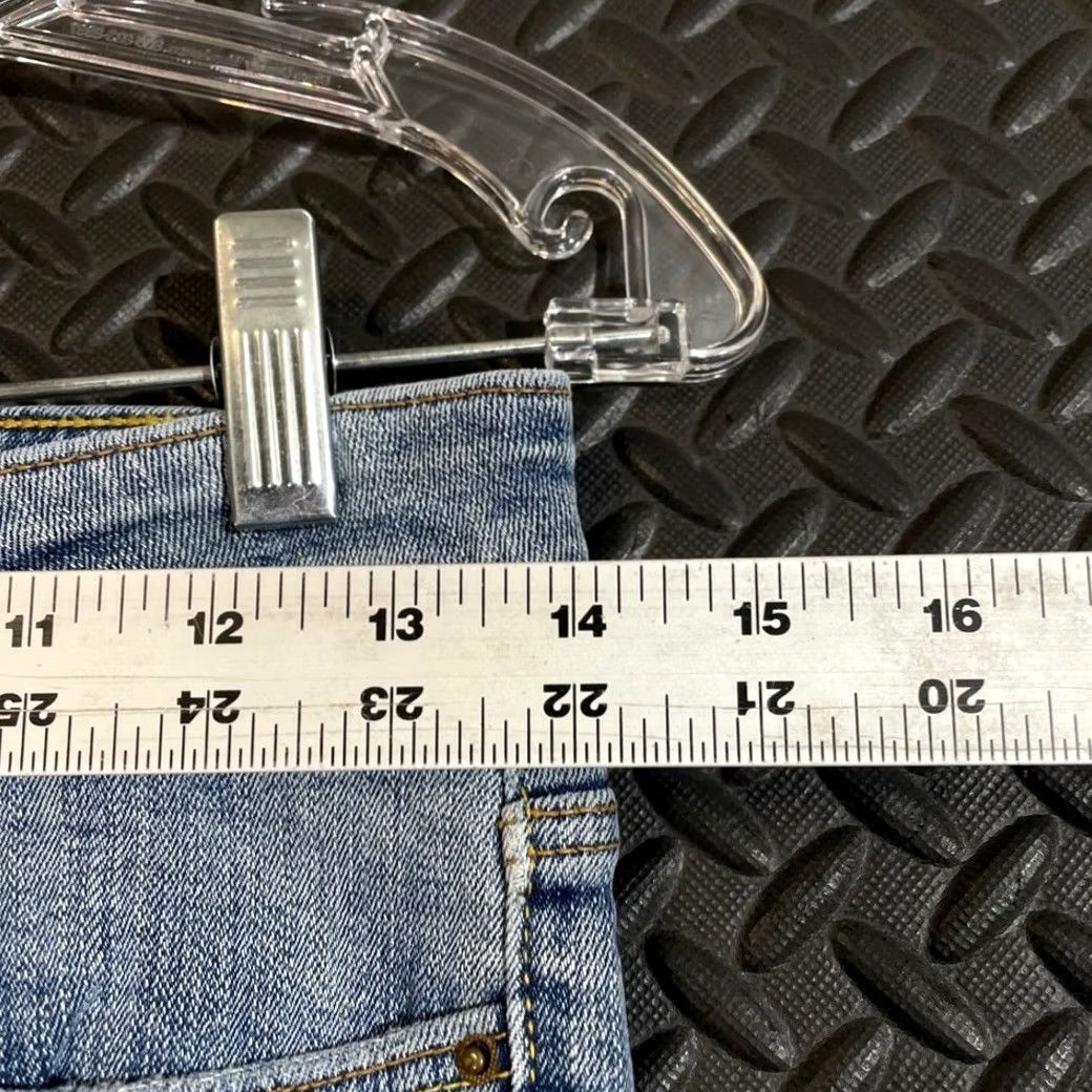 Zara Zara Jeans Women's Blue Skinny Mid Rise Distressed Zipper Pocket Denim Size 4 Size 27" / US 4 / IT 40 - 6 Thumbnail