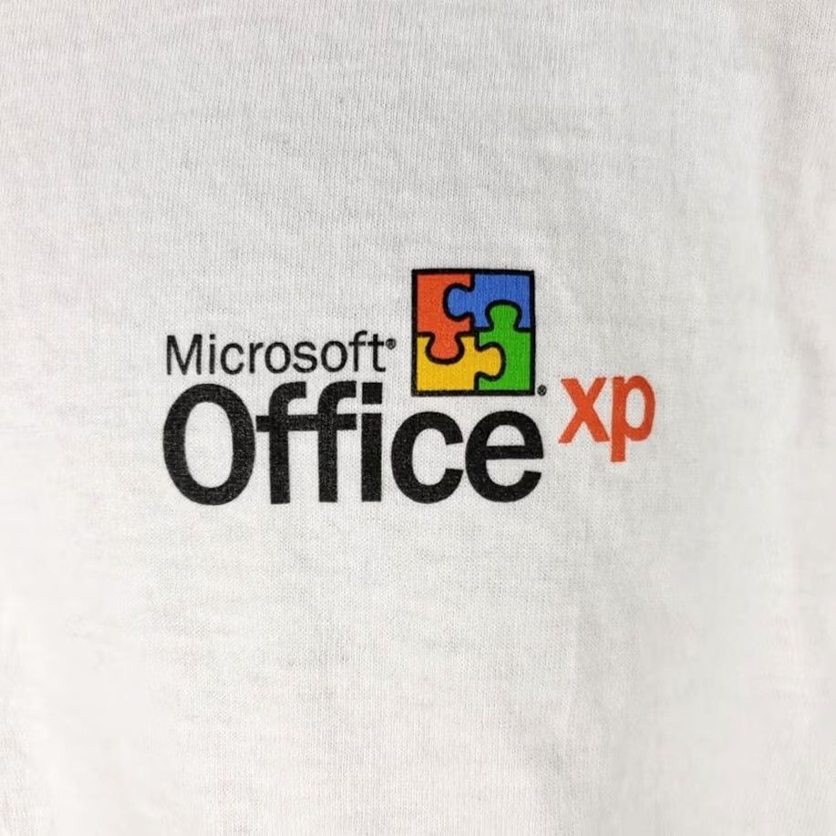 Fruit Of The Loom VINTAGE Microsoft Office XP T Shirt Mens XL White 100% Cotton Fruit of the Loom Graphic Tee Computers Technology 2001 Office Suite Ver. XP XL Mens Size US XL / EU 56 / 4 - 3 Thumbnail