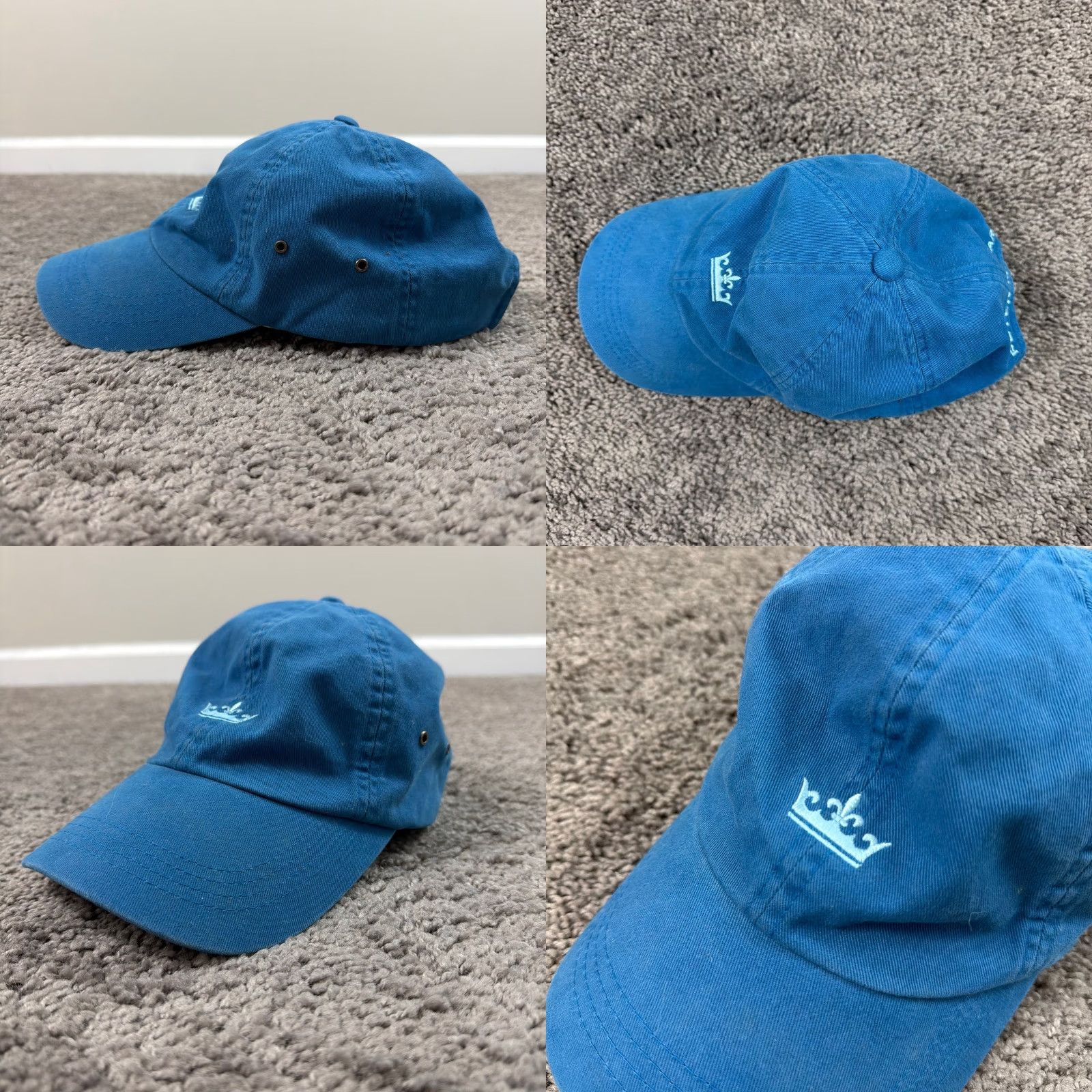 Peter Millar Peter Millar Cap Hat Mens One Size Blue Adjustable 100% Cotton Baseball Style Casual Hat Size ONE SIZE - 8 Thumbnail