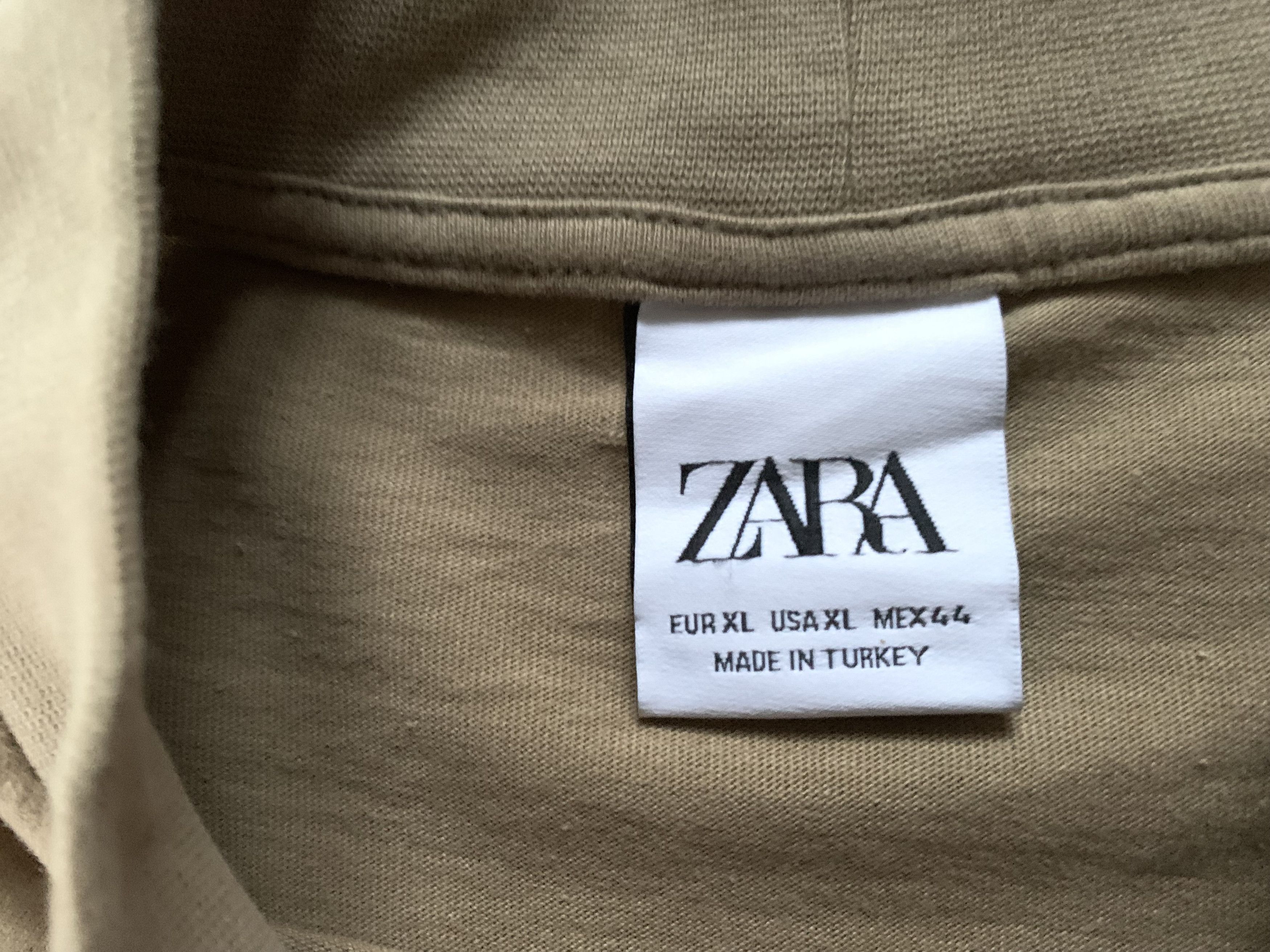 Designer × Zara Zara Beige Cotton Turtleneck Poloneck Sweatshirt Size US XL / EU 56 / 4 - 6 Thumbnail