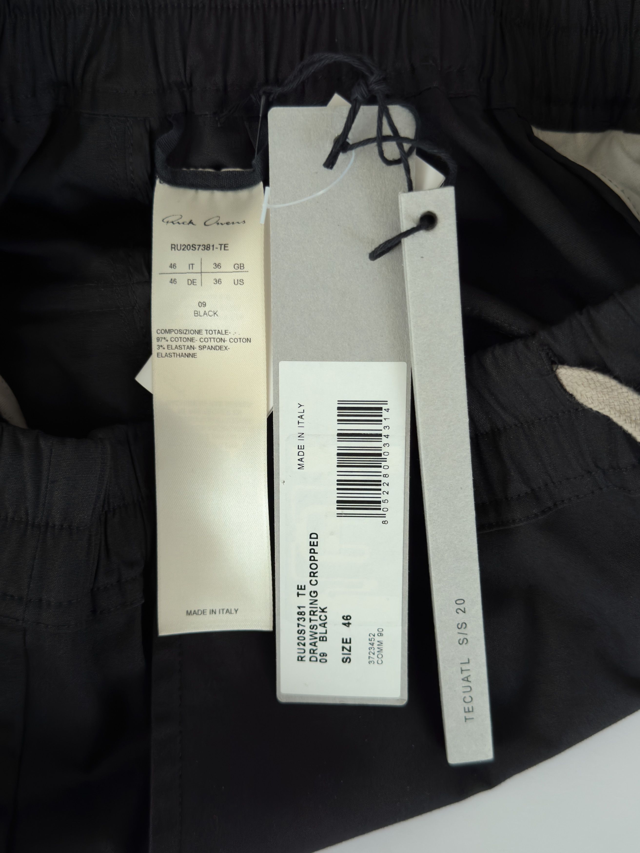 Rick Owens RICK OWENS DRAWSTRING CROPPED Size US 30 / EU 46 - 2 Thumbnail