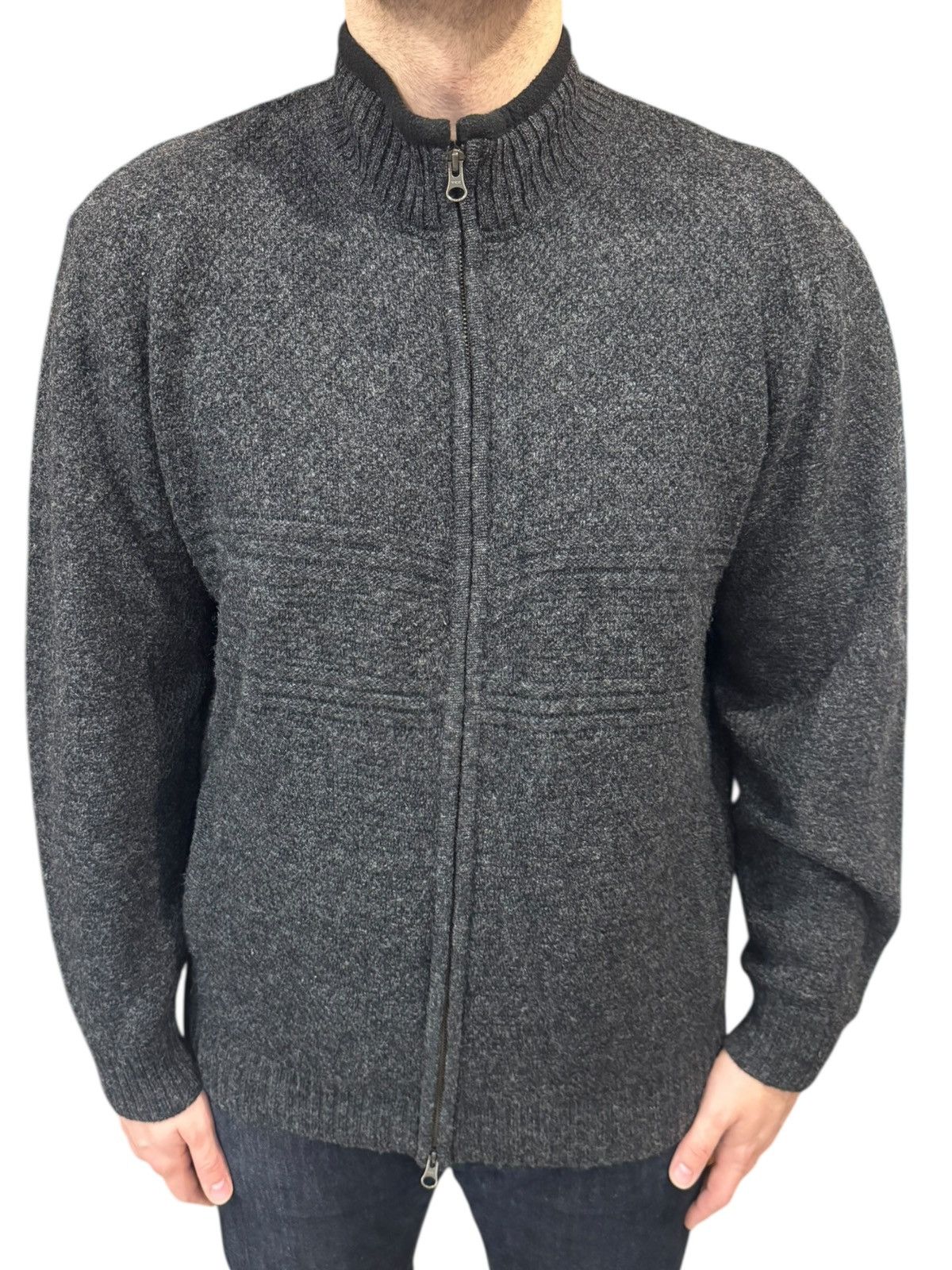 Pendleton Pendleton Gray Shetland Wool Jumper Zip Cardigan Sweater XL Size US XL / EU 56 / 4 - 1 Thumbnail