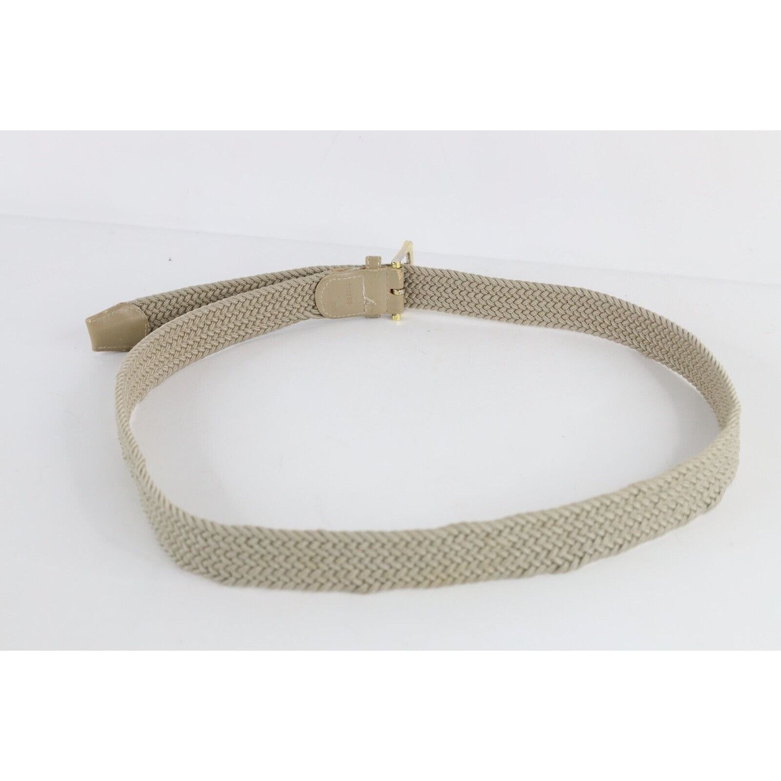 Vintage Vintage 90s Streetwear Metal Leather Braided Stretch Belt Size ONE SIZE - 5 Thumbnail