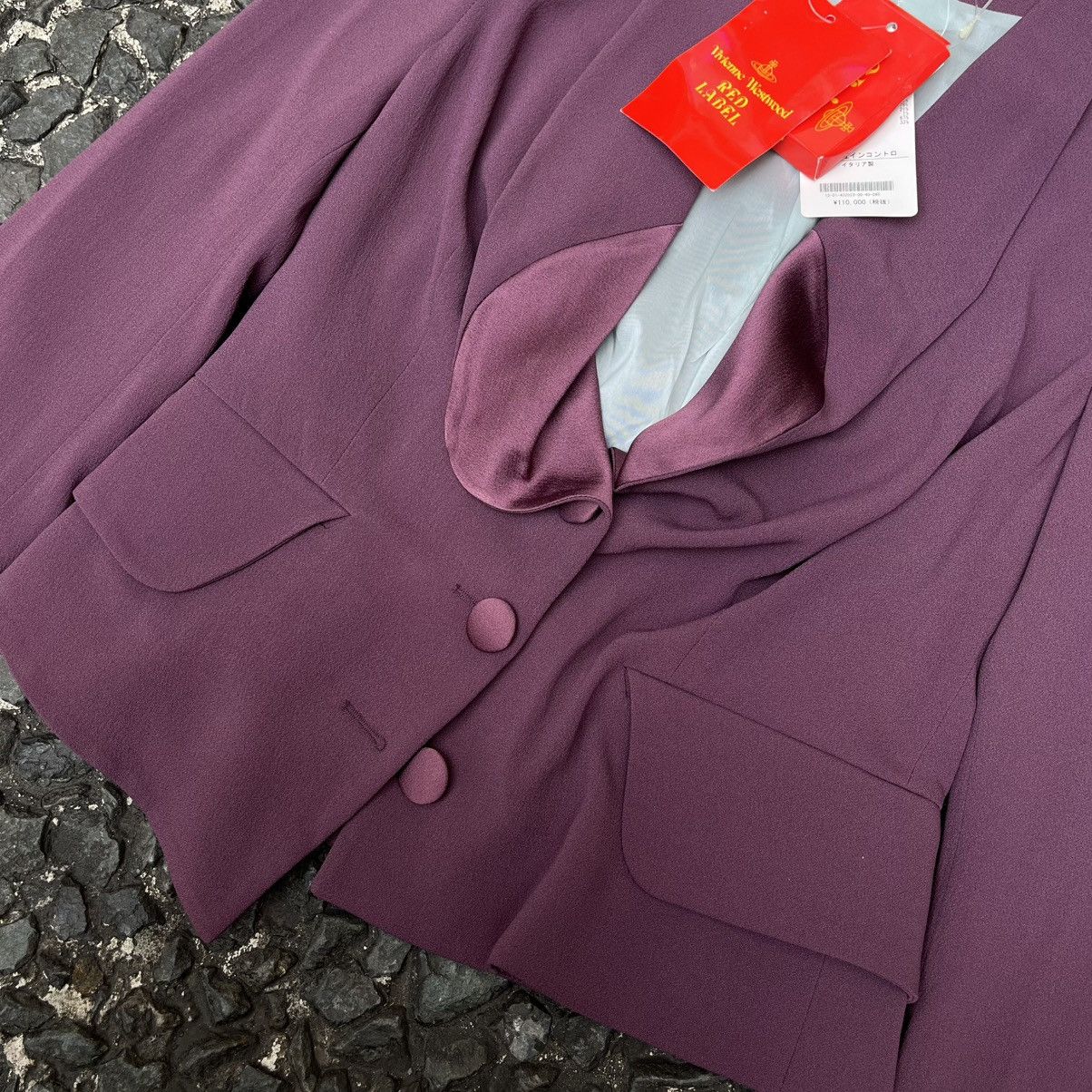 Vivienne Westwood Vivienne Westwood Red Label 2013 Draped Satin-Lapel Jacket Size S / US 4 / IT 40 - 5 Thumbnail