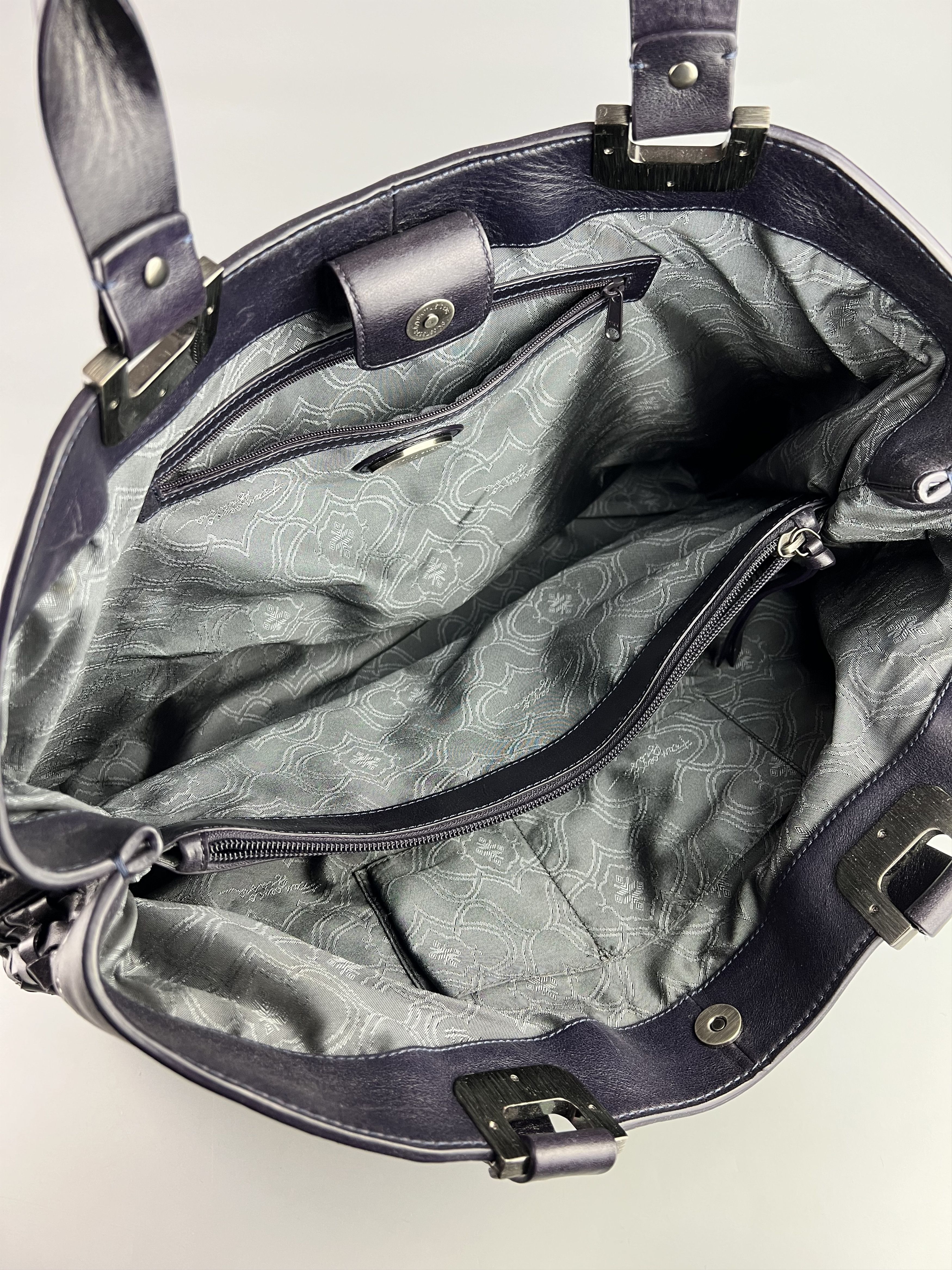 Leather Francesco Biasia Woven Leather Shoulder Bag Handbags Purple Size ONE SIZE - 12 Thumbnail