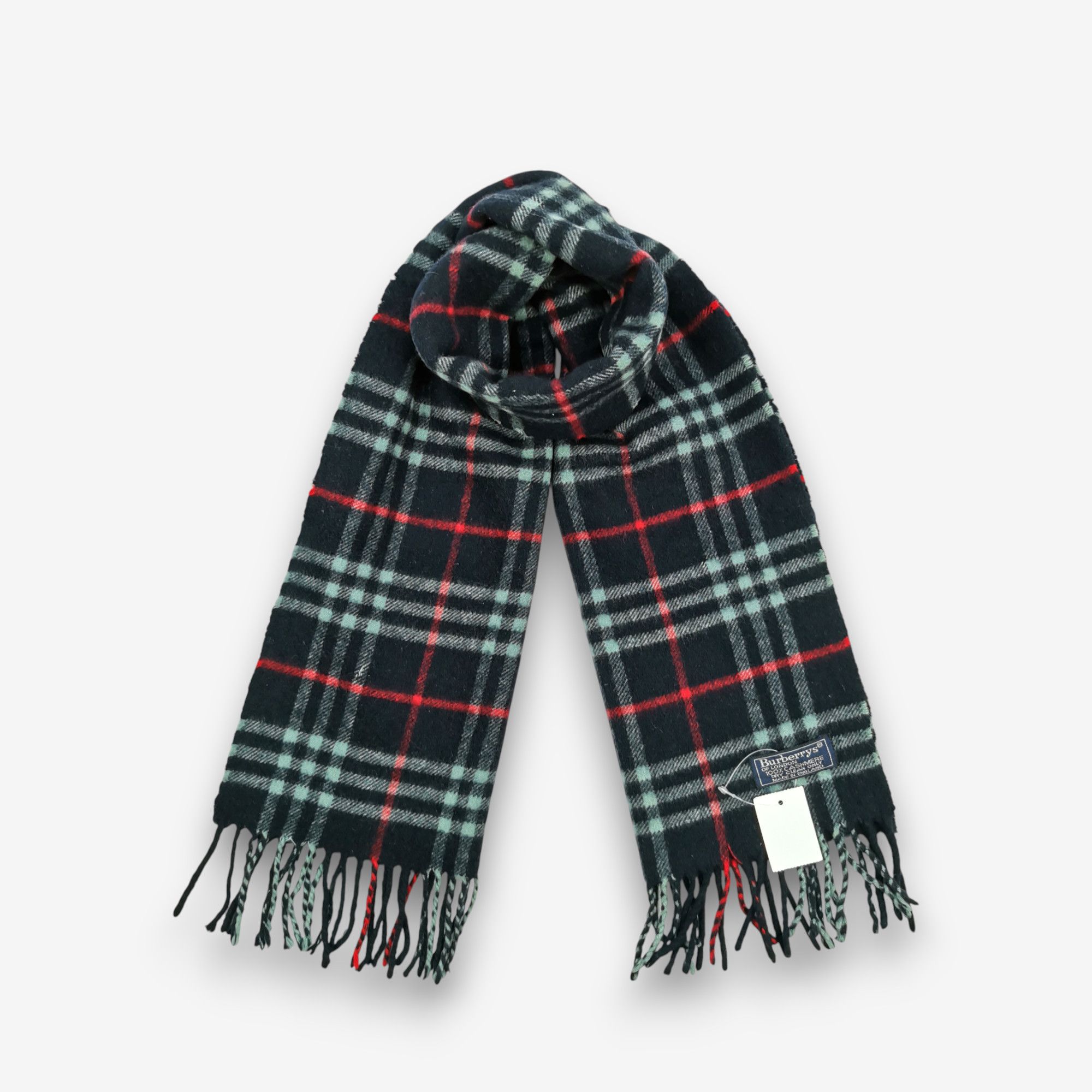 Burberry Vintage Burberry Scarf Wool Fringe Neckwear Winter Scarves Size ONE SIZE - 4 Thumbnail