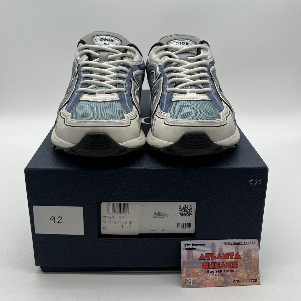 Dior Dior B30 Reflective Sneaker ‘blue Grey White’ Size US 9 / EU 42 - 2 Thumbnail