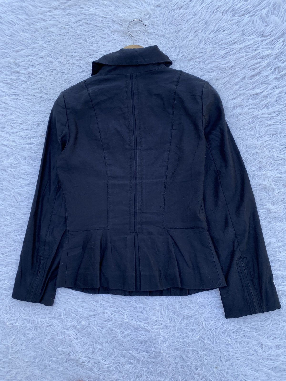 DKNY Rare DKNY Classic Black Cotton Zipper Jacket Size XS / US 0-2 / IT 36-38 - 17 Thumbnail