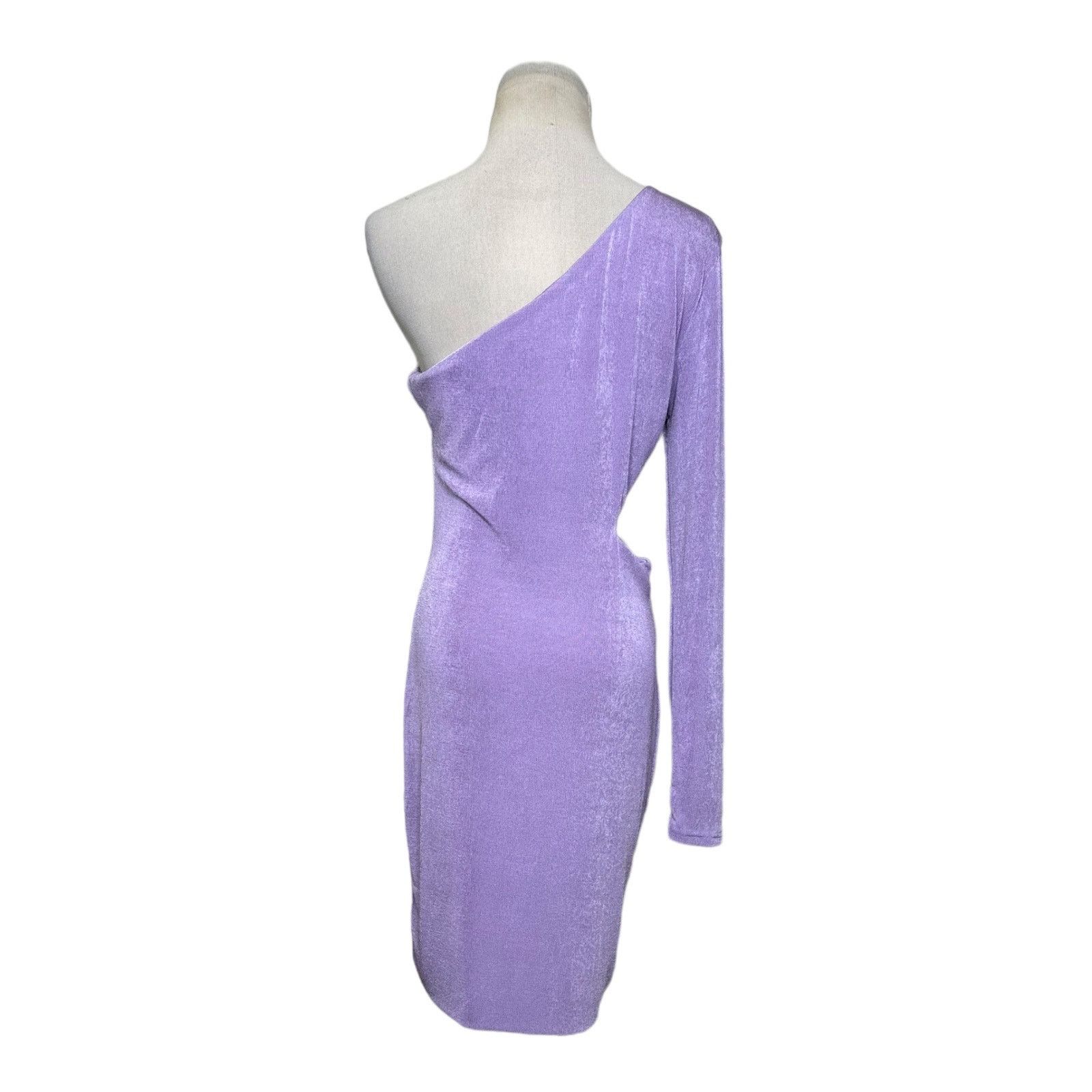 PRINCESS POLLY Princess Polly xx lilac one shoulder cut out dress size 10 Size L / US 10 / IT 46 - 12 Thumbnail