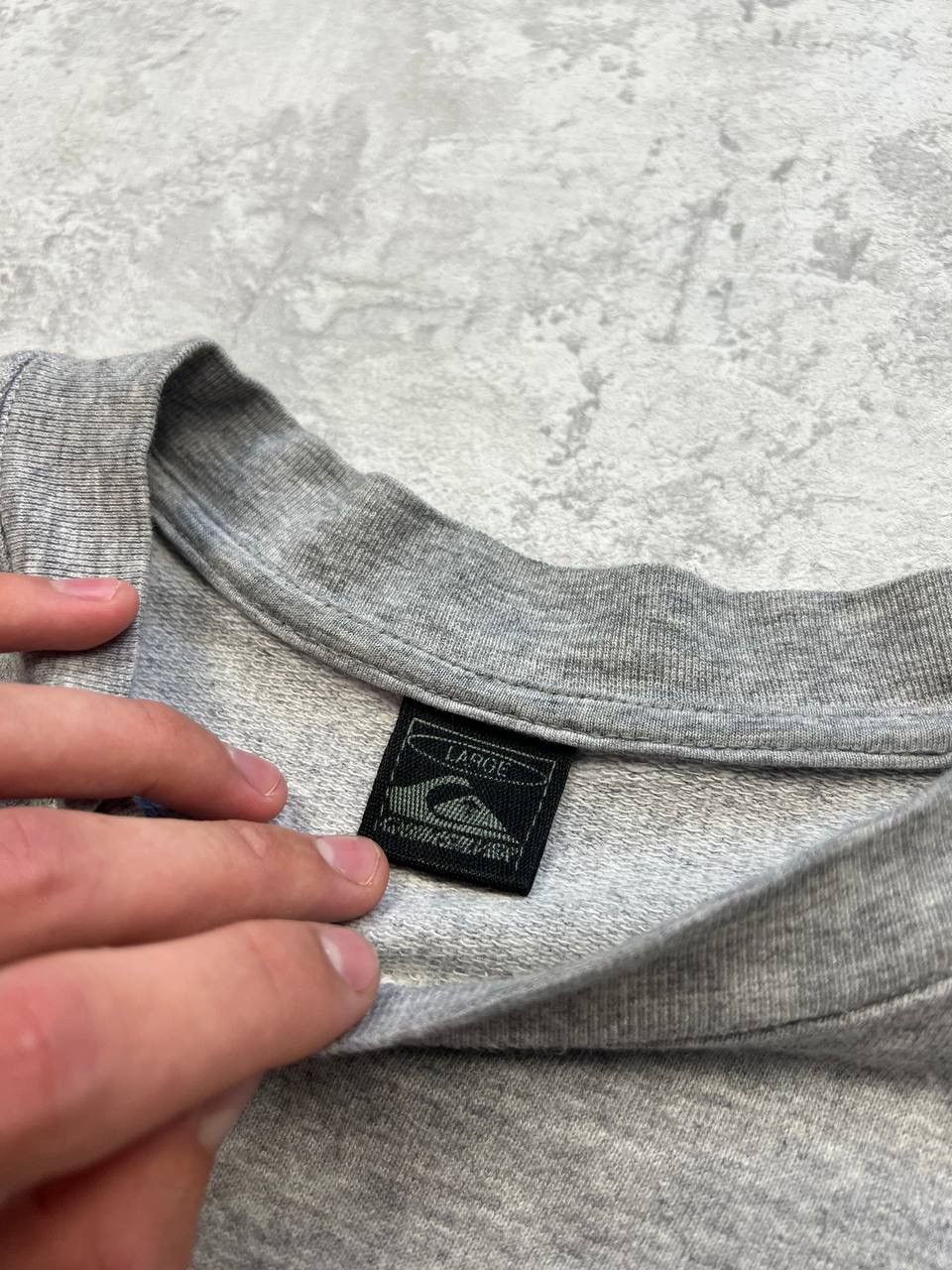 Quiksilver Vintage Quiksilver Gray Sweatshirt Big Logo Size US XL / EU 56 / 4 - 10 Thumbnail