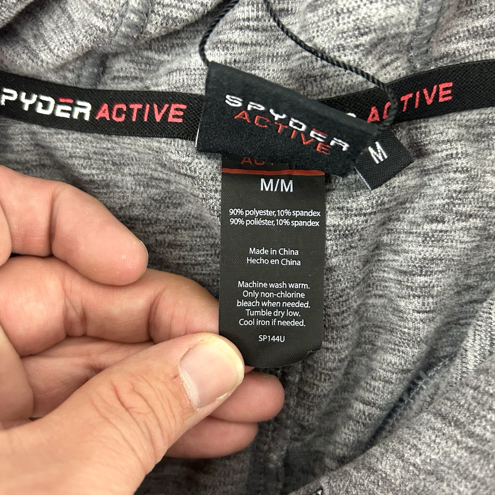 Spyder Spyder Ladies Hoodie Tunic Length Dark Gray M Medium Hoodie Womens Tunic Lightweight Pockets Reflective Size M / US 6-8 / IT 42-44 - 5 Thumbnail