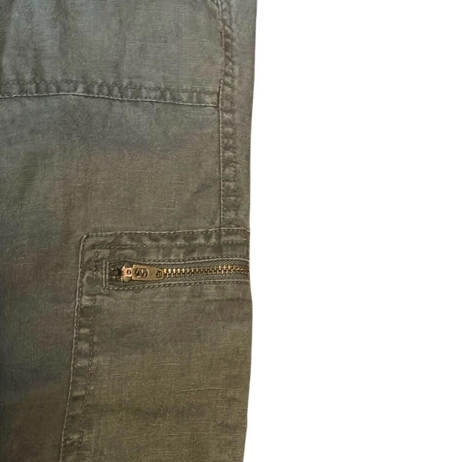 Designer Athleta linen cargo pants size 6 tall Size 28" / US 6 / IT 42 - 5 Thumbnail