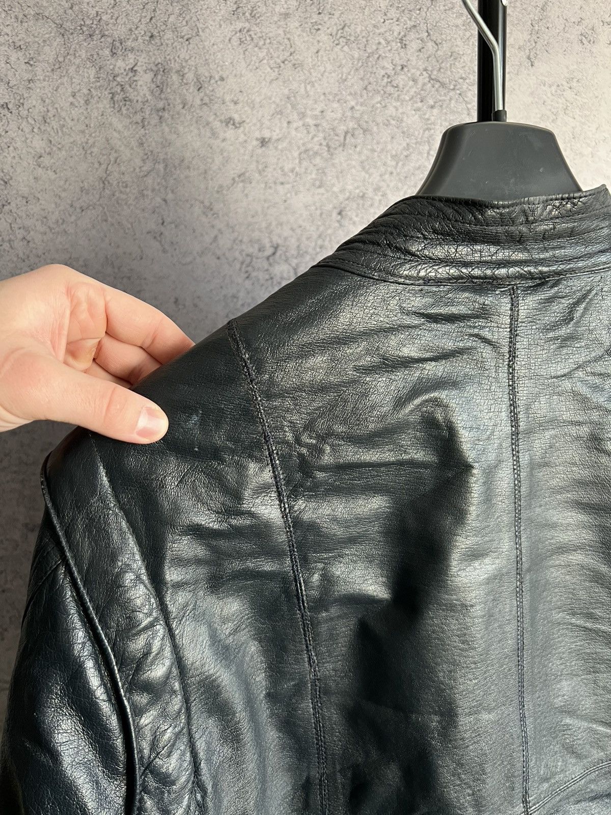 Genuine Leather Vintage Genuine Leather Bomber Jacket 90s Transformer Vest Size US L / EU 52-54 / 3 - 24 Thumbnail