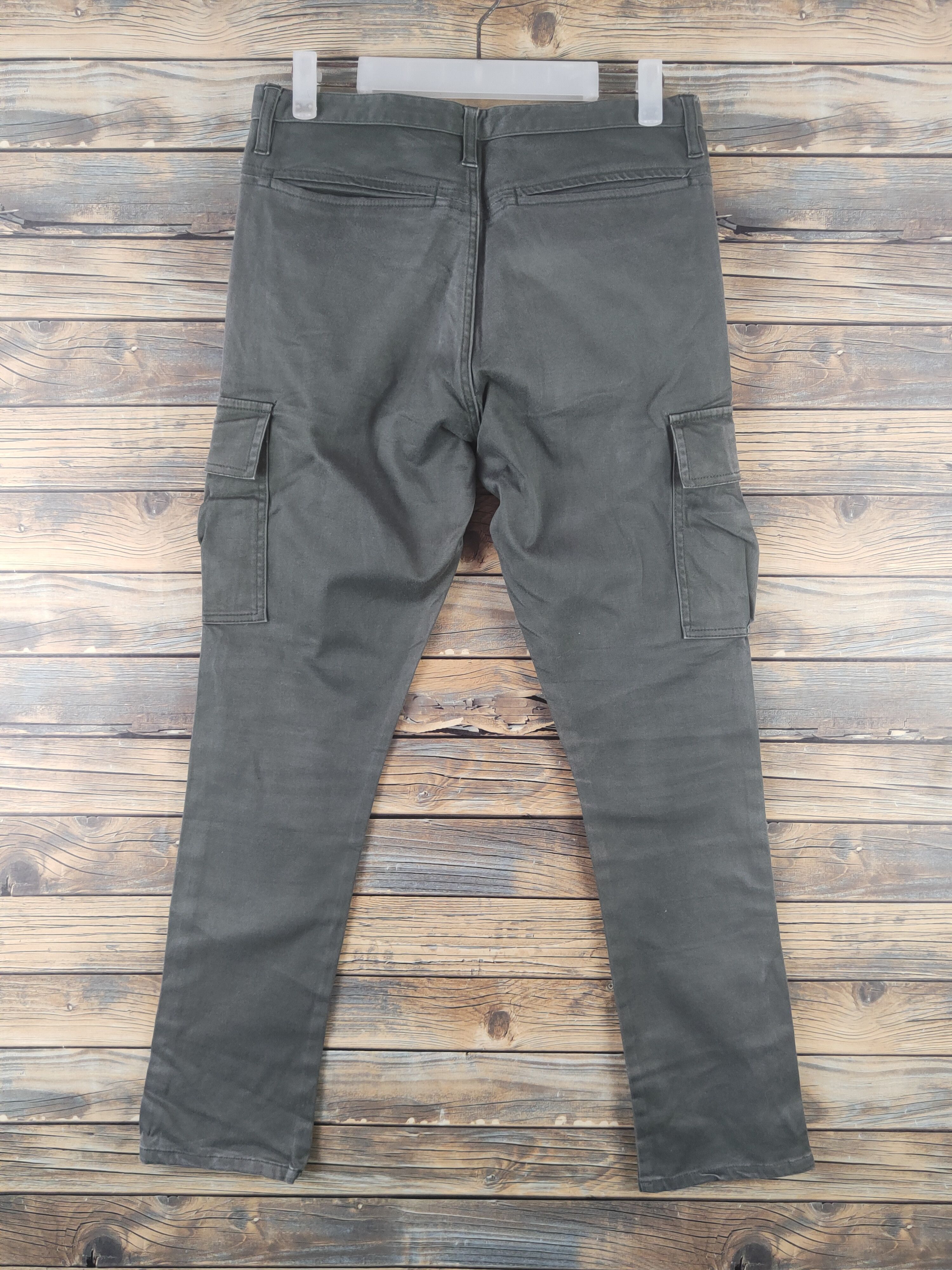 Japanese Brand DL Japanese Brand Olive Faded Multipocket Cargo Pants #1922 Size US 29 - 7 Thumbnail