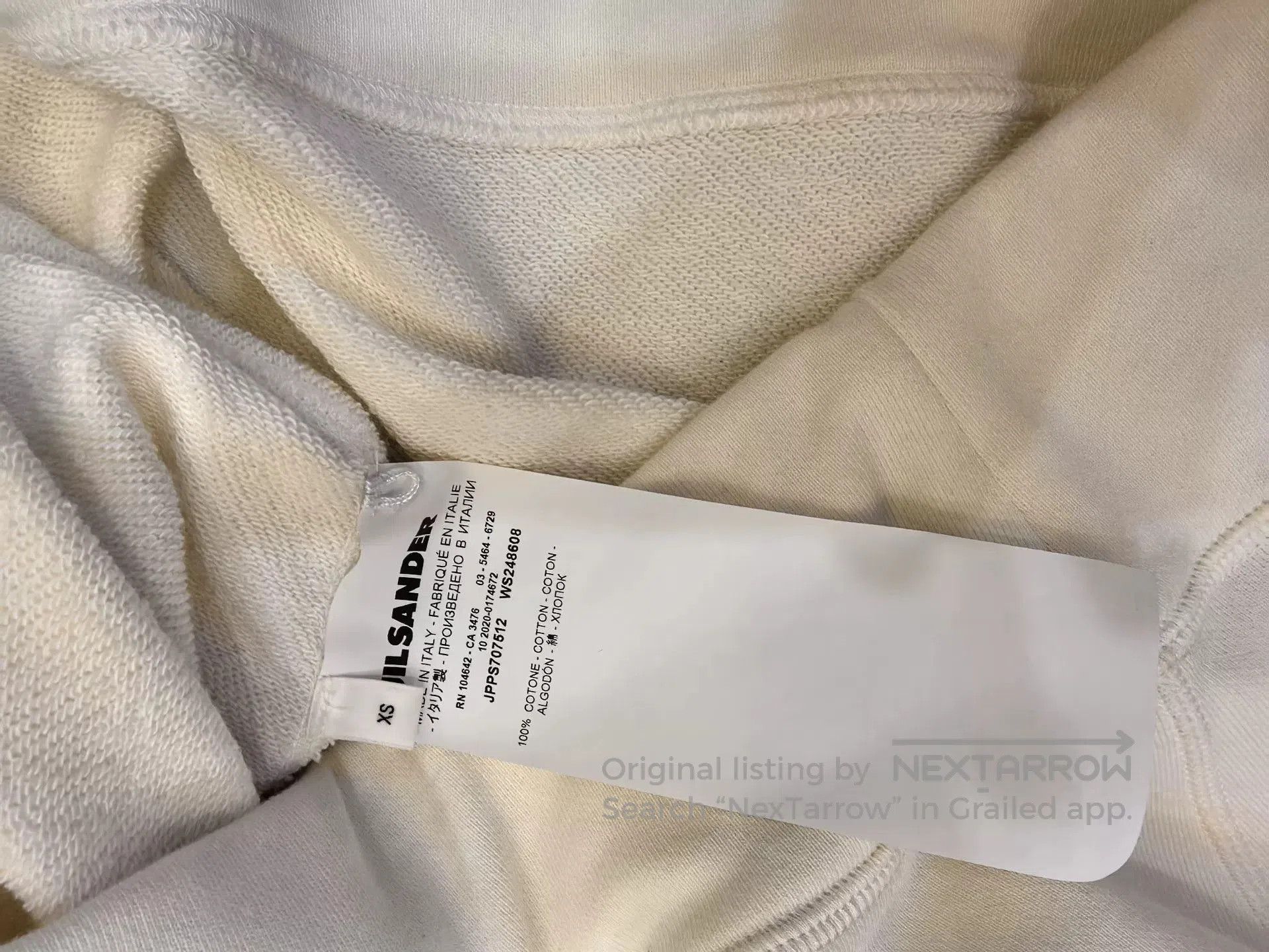 Jil Sander Jilsander White Sweatshirt. Size M / US 6-8 / IT 42-44 - 3 Thumbnail