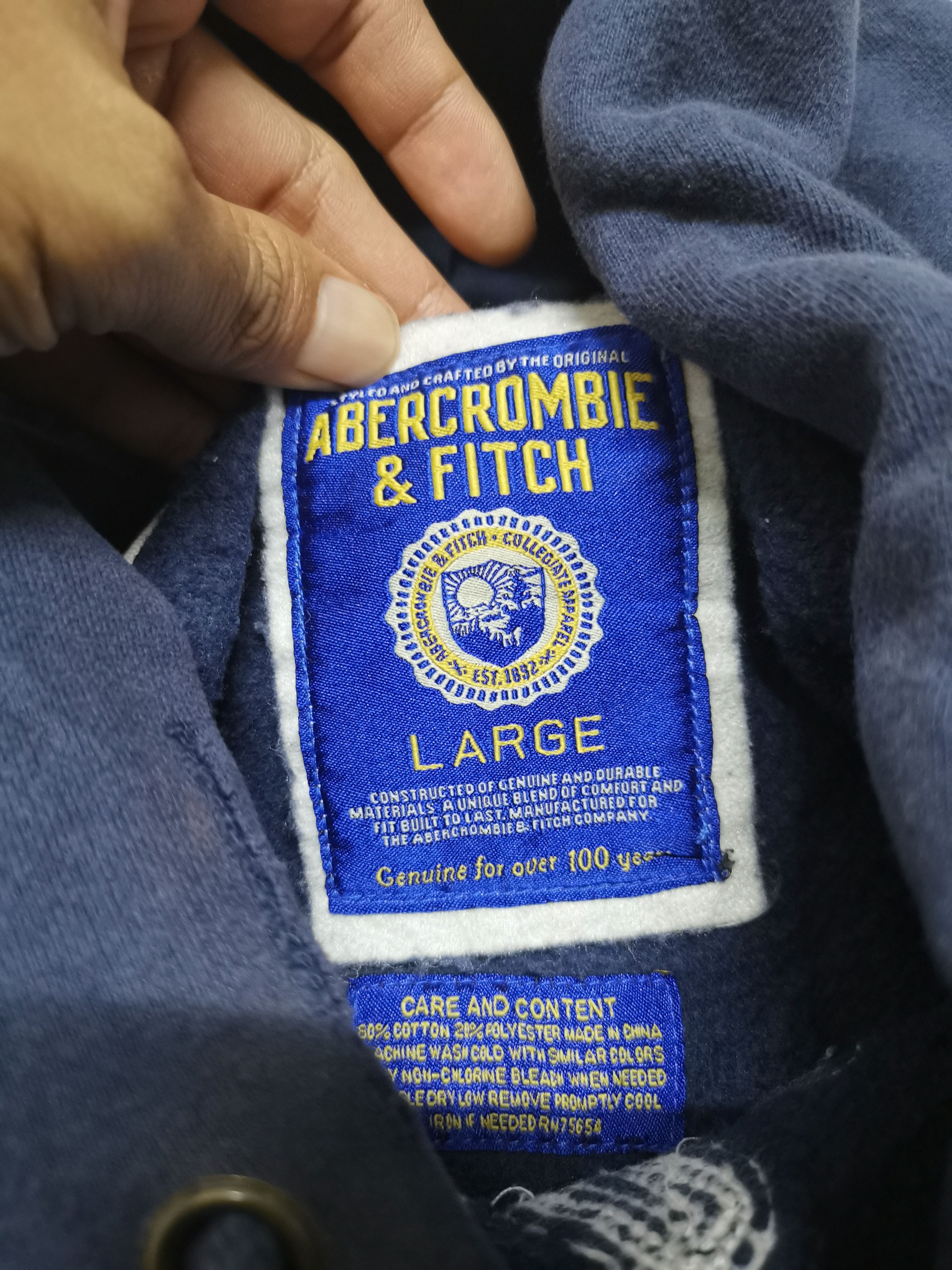 Abercrombie & Fitch Abercrombie and fitch distressed design hoodie Size US XL / EU 56 / 4 - 12 Thumbnail