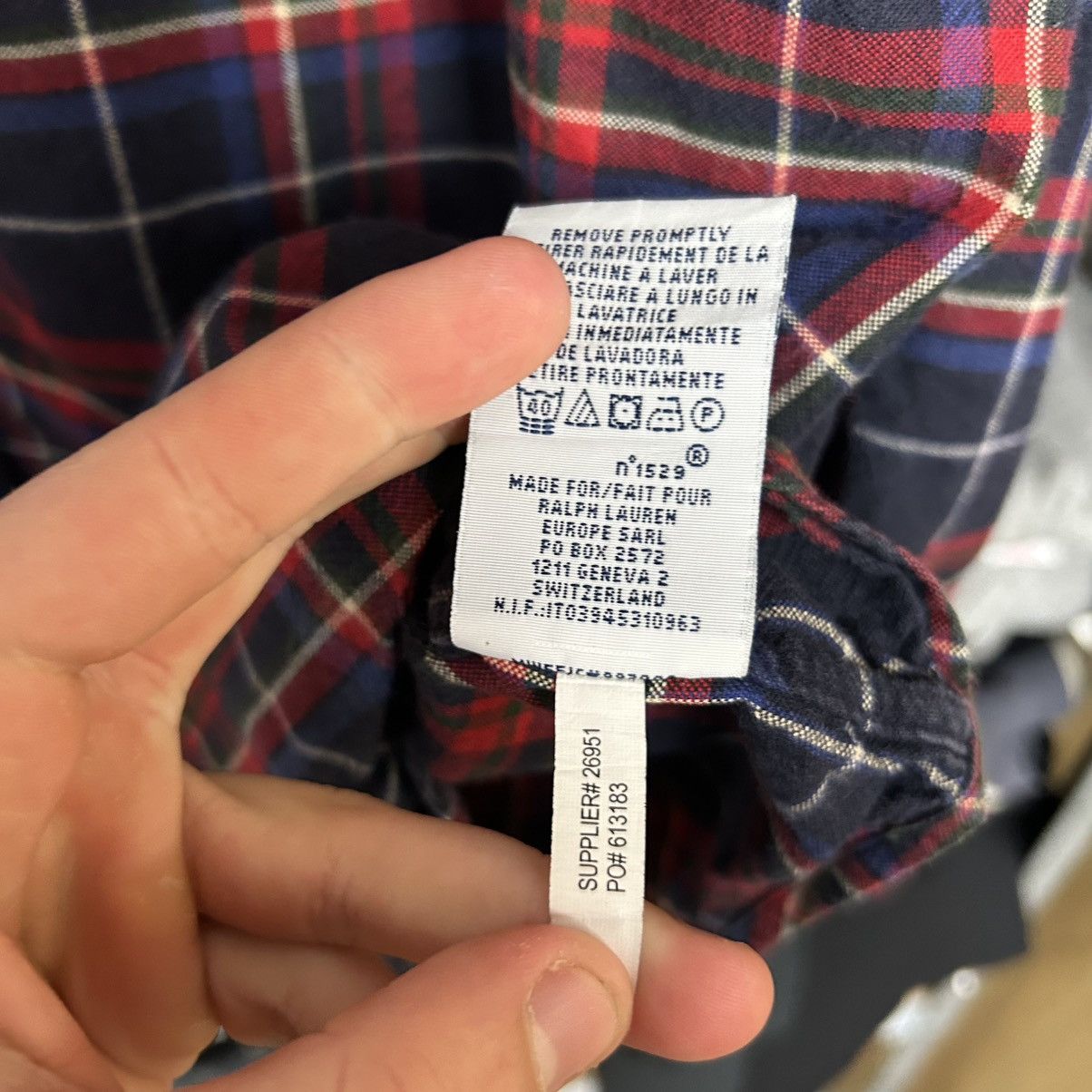 Polo Ralph Lauren Mens Polo Ralph Lauren Small logo checked y2k button shirt Size US XL / EU 56 / 4 - 8 Thumbnail