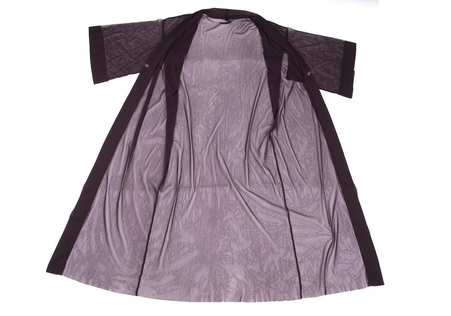 Jean Paul Gaultier Power Net Kimono Long Cardigan in Purple Size 40 Size US XXL / EU 58 / 5 - 10 Thumbnail