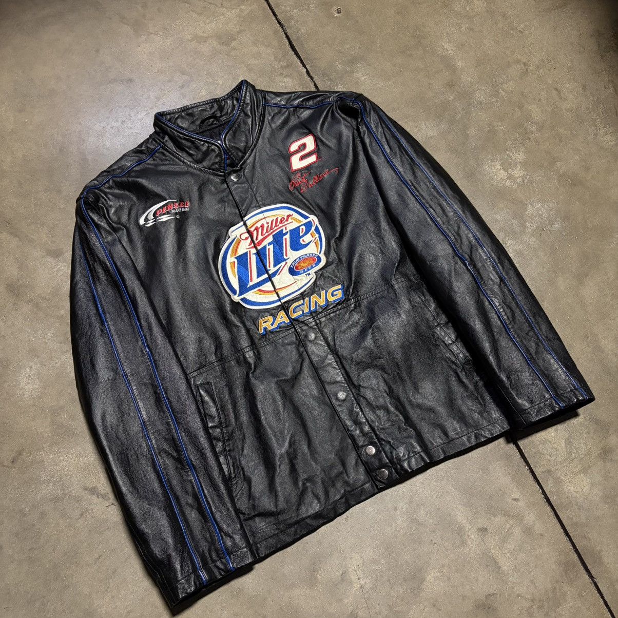 Chase Authentics Vintage Chase Authentic Leather NASCAR Jacket Rusty Wallace Size US XL / EU 56 / 4 - 2 Thumbnail