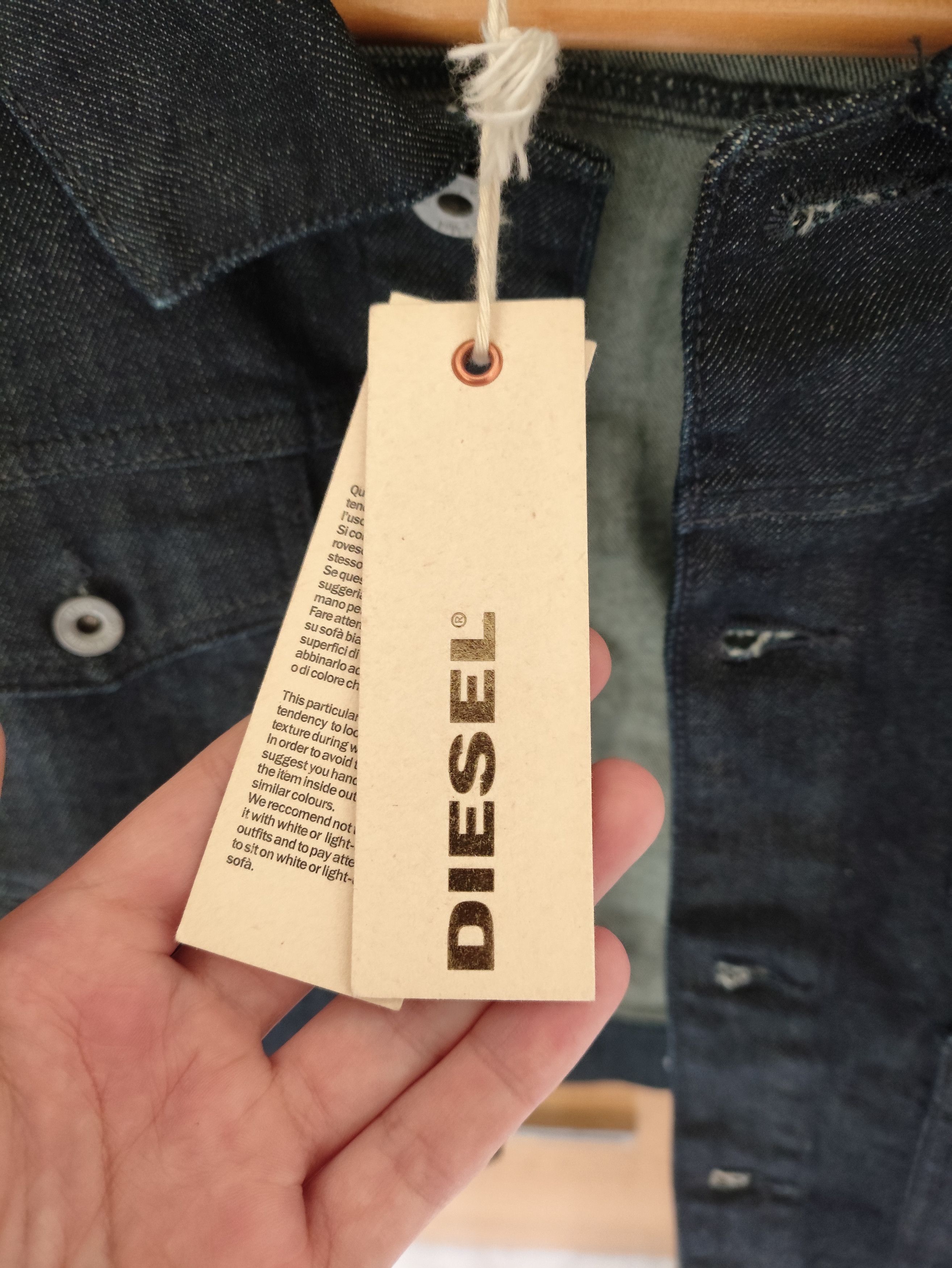 Diesel Black Denim Jacket Diesel Size L / US 10 / IT 46 - 4 Thumbnail