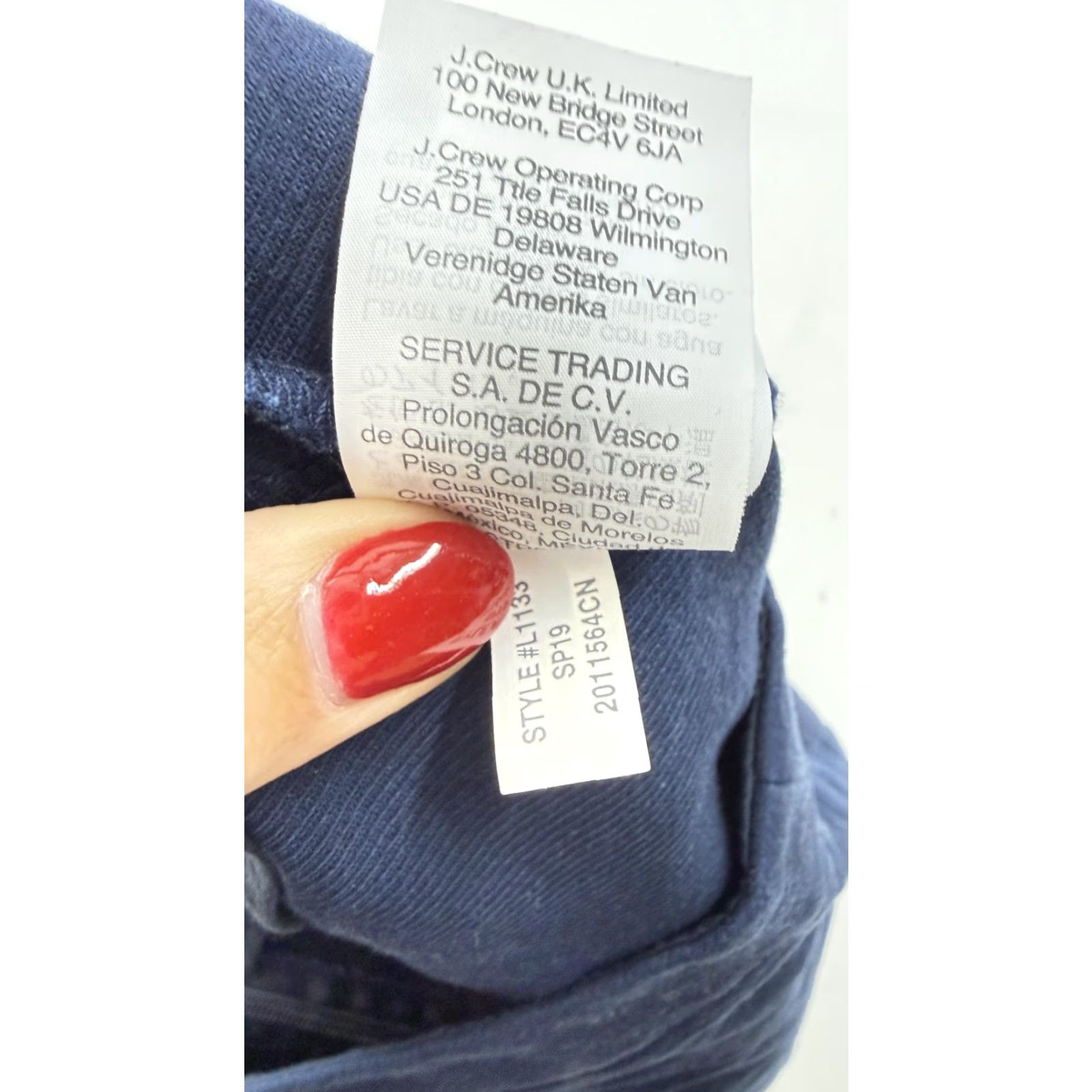 J.Crew J. By J.Crew Skirt Womens 4 Blue Cotton Twill A-Line Scallop Hem Mini Casual Size 27" / US 4 / IT 40 - 4 Thumbnail