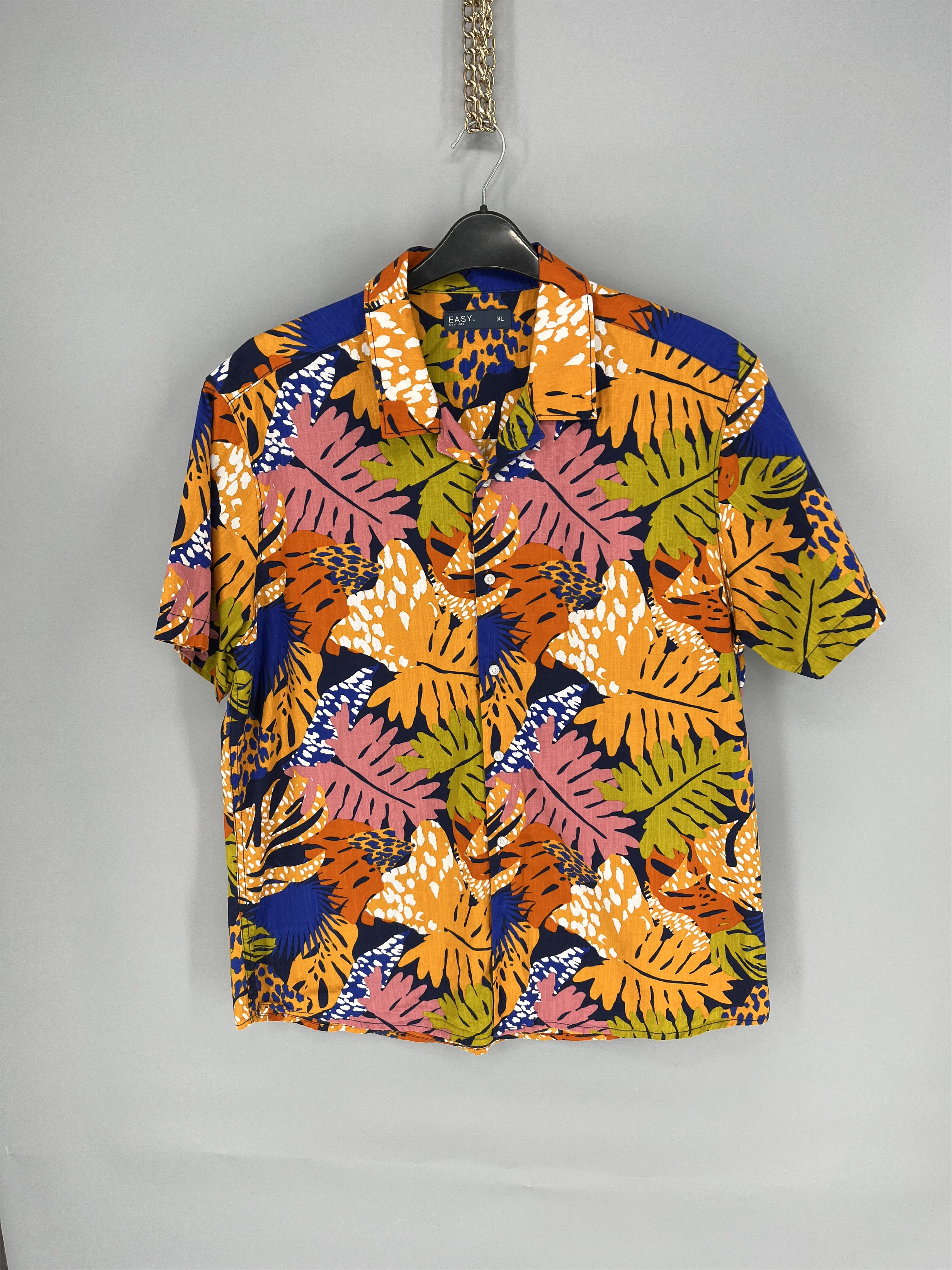 Vintage Vintage Hawaiian Company Flower Silk Shirt Size US XL / EU 56 / 4 - 1 Thumbnail