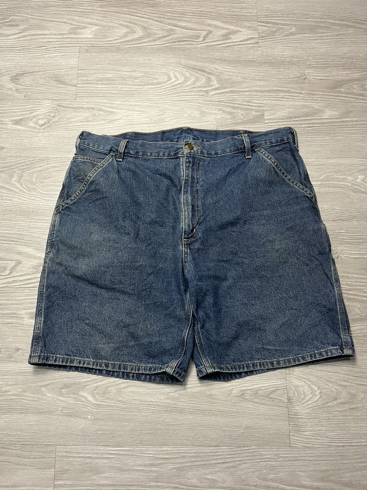 Carhartt Faded Denim Vintage Carhartt Short Carpenter Pants Size US 40 / EU 56 - 2 Thumbnail