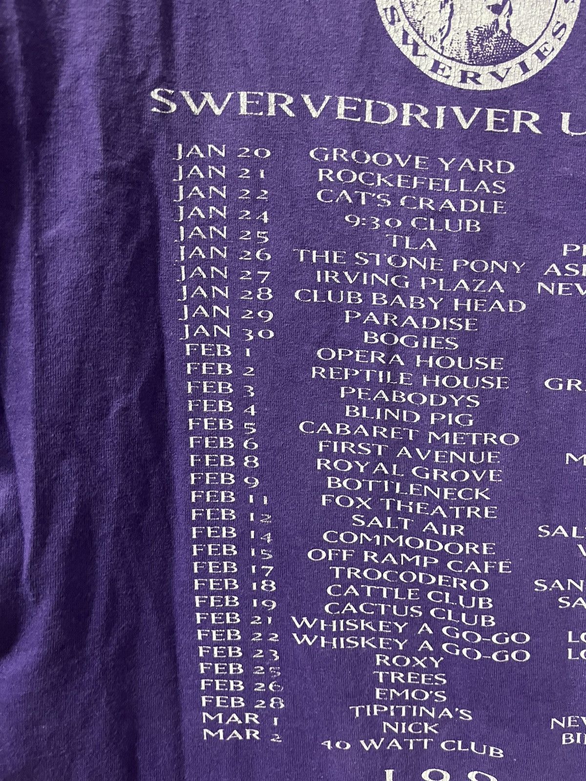Band Tees Vintage Swervedriver "Mezcal Head" Tees Size US L / EU 52-54 / 3 - 7 Thumbnail