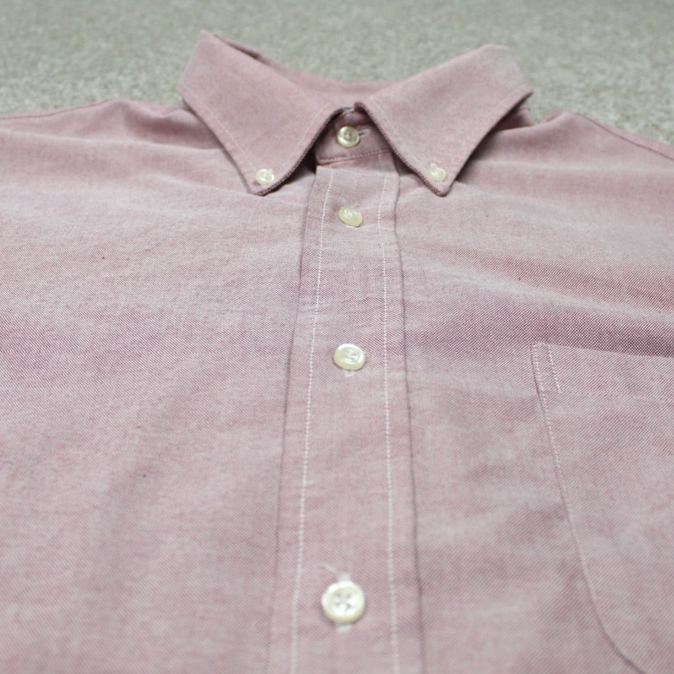 Croft & Barrow Croft & Barrow Shirt Mens 17 36 Red Wrinkle-Resistant Oxford L/S Cotton/Poly Dress Shirt Mens 17 36 Red + Button-Down Collar Long Sleeve Size US XL / EU 56 / 4 - 6 Thumbnail