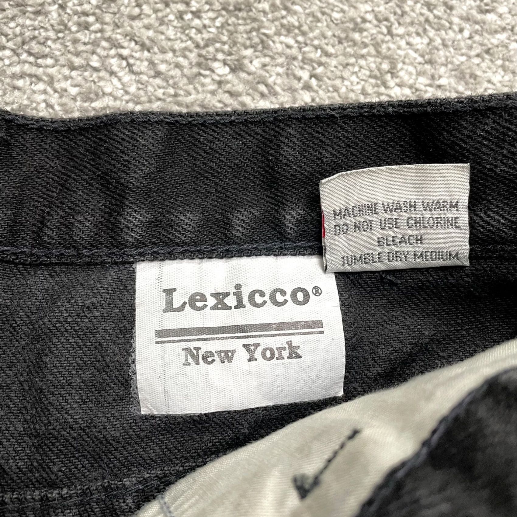Brighton Brighton Blue Lexicco Vintage Studded Denim Jeans Womens 12 Black Straight 90s Retro Designer Jeans Size 34" / US 12 / IT 48 - 7 Thumbnail