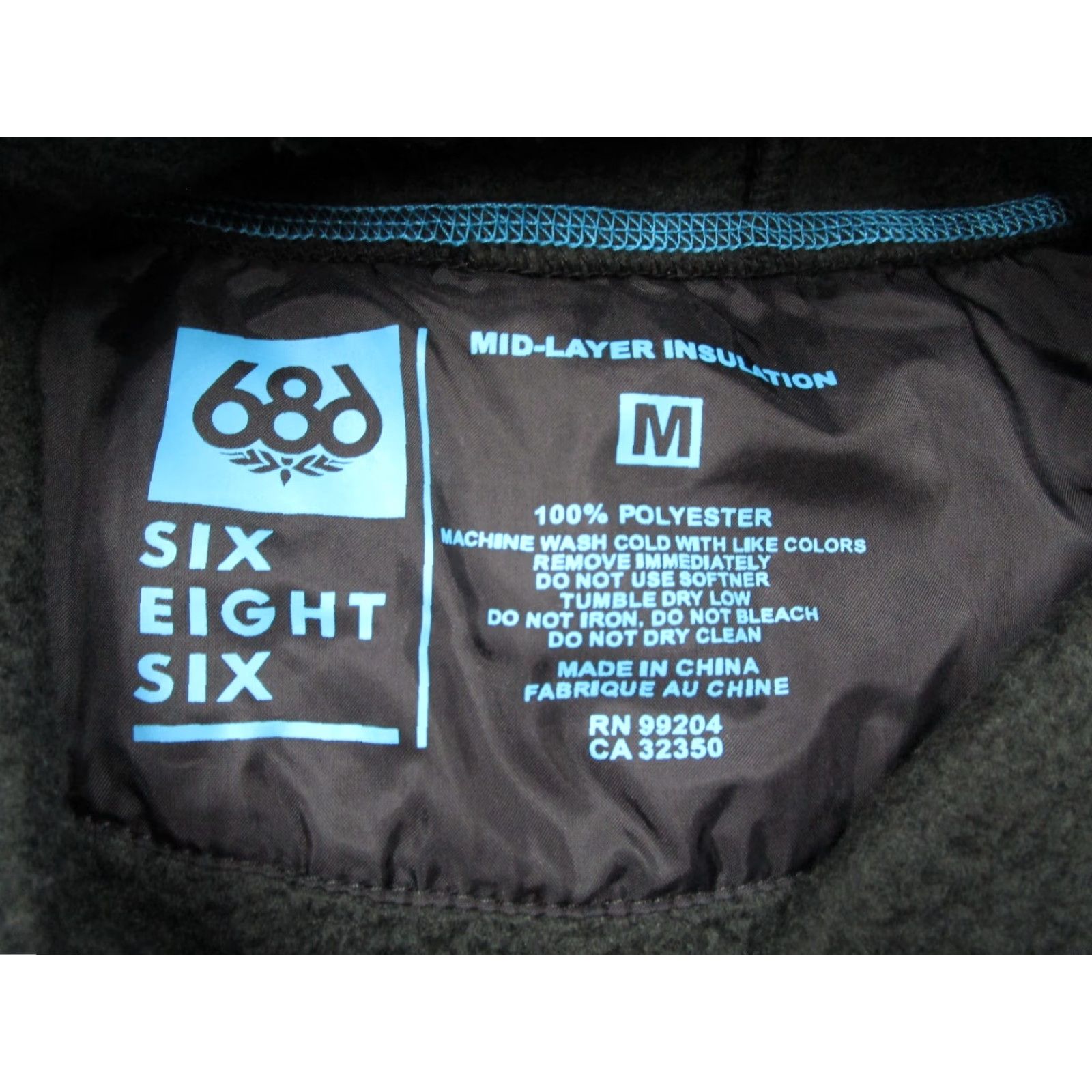 686 686 Hoodie Women Medium Blue Pullover Fleece All Seasons Hooded Pockets Logo Regular Size: M Size M / US 6-8 / IT 42-44 - 2 Thumbnail