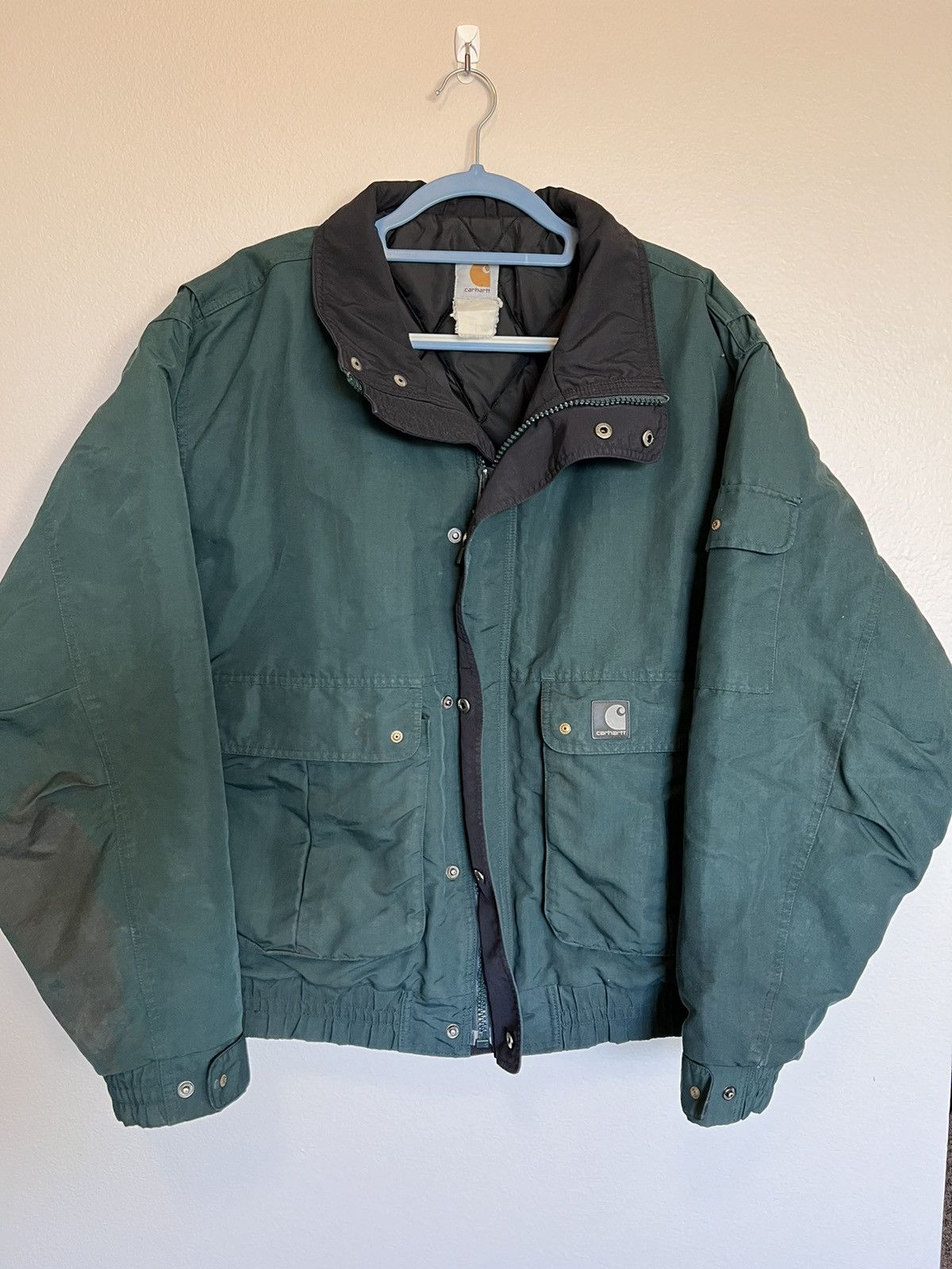 image of Green Carhartt Work Coat, Men's (Size 2XL)