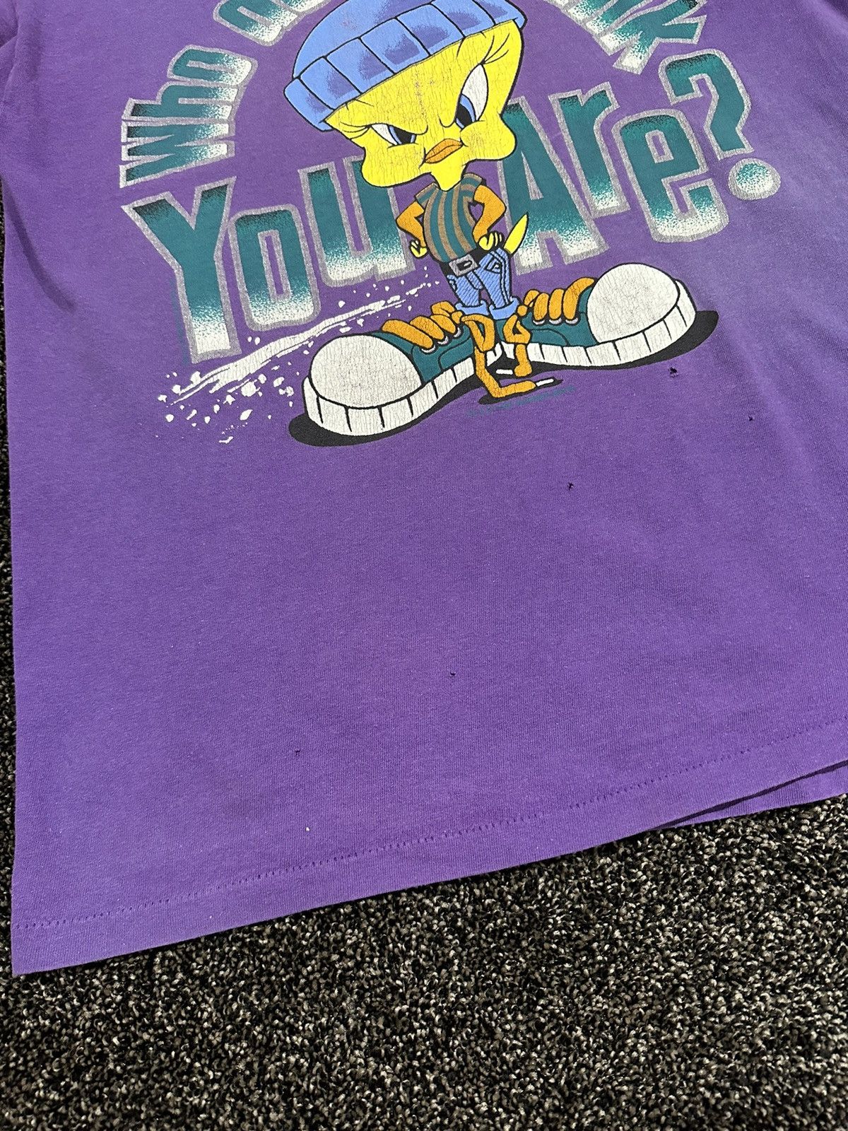 Cartoon Network Vintage Looney Tunes 1995 Tweety Bird Purple Faded T-Shirt Size US L / EU 52-54 / 3 - 5 Thumbnail