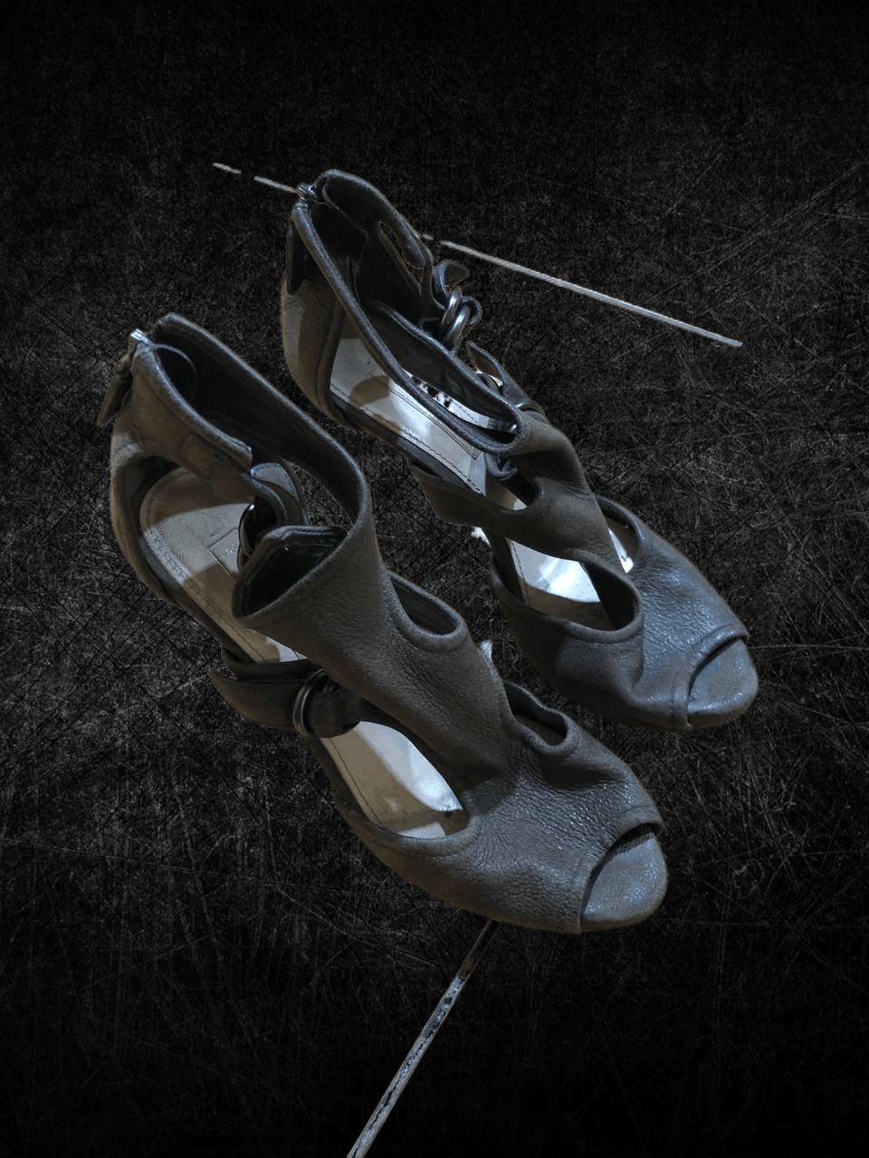 Prada Prada Fashion Women's Sandals Zipper Peep Toe High Heels Size US 5 / IT 35 - 1 Thumbnail