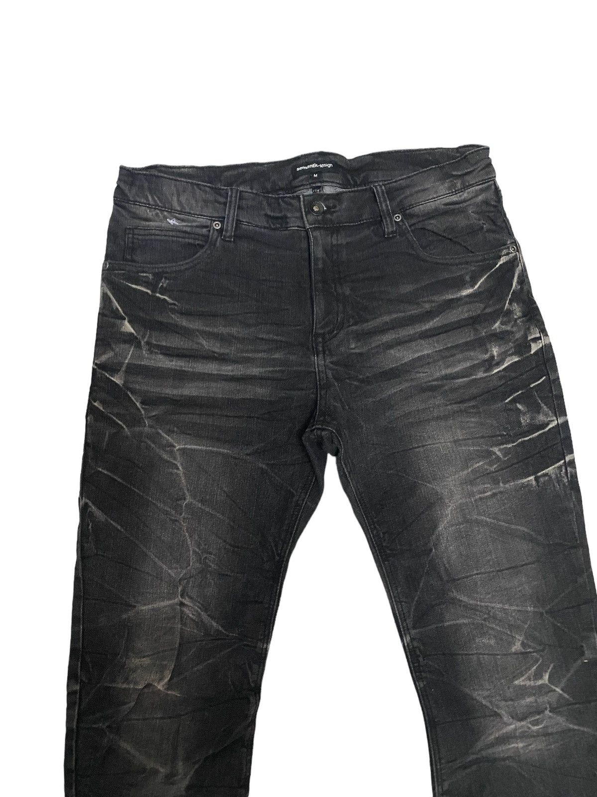 Japanese Brand × Vintage × semanticdesign Vintage Semantic Design Skinny Denim Jeans Size US 32 / EU 48 - 3 Thumbnail