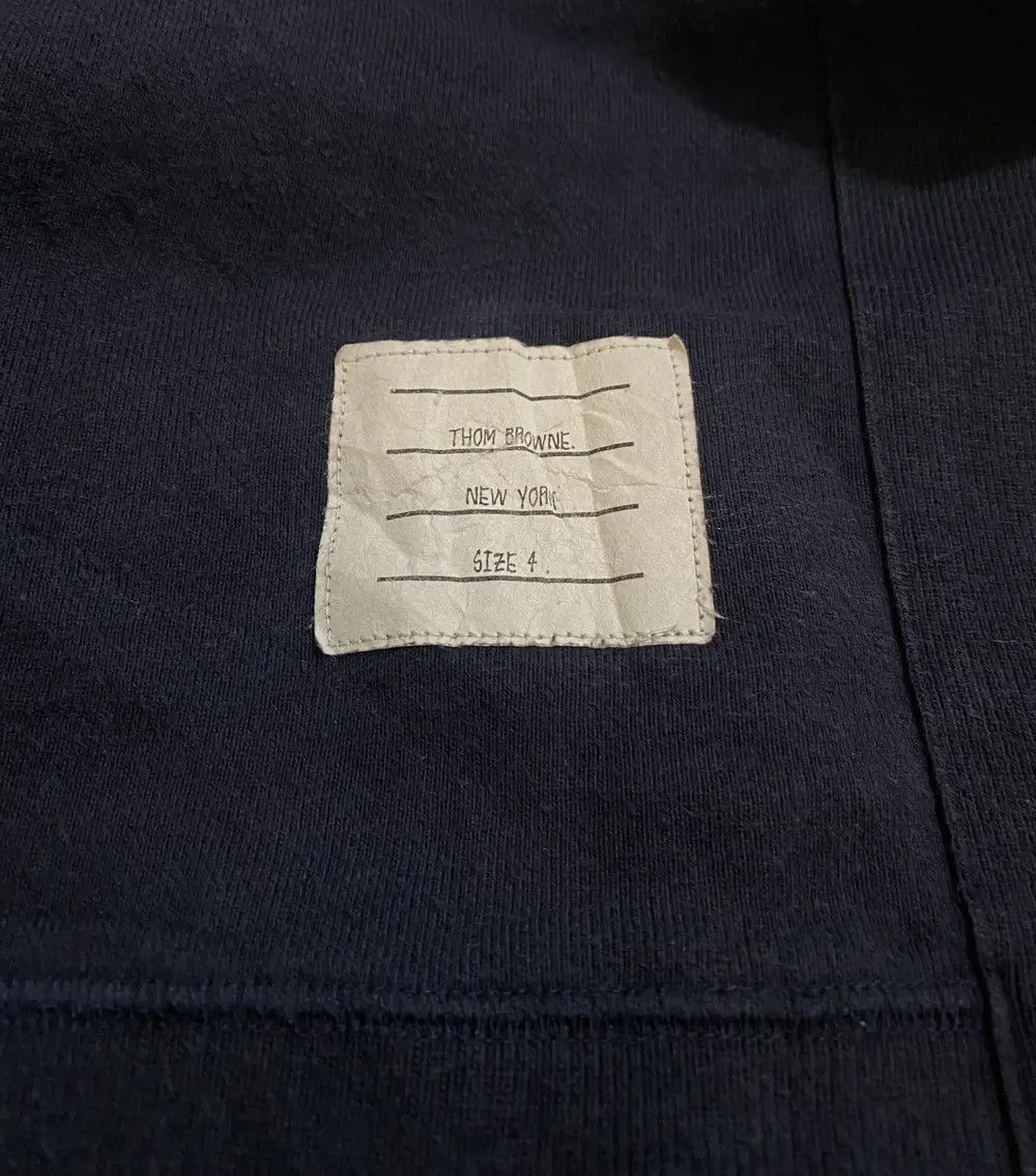 Japanese Brand × Thom Browne Thom Browne Navy Blue 4 stripes Crewneck Sweatshirt Size US XL / EU 56 / 4 - 5 Thumbnail
