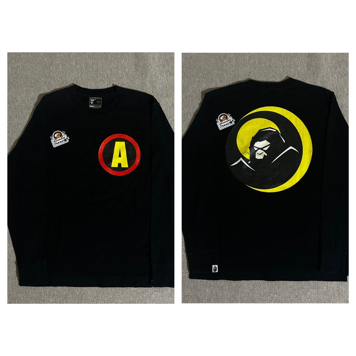 Bape Bape Apeman Longsleeve Size US S / EU 44-46 / 1 - 1 Thumbnail