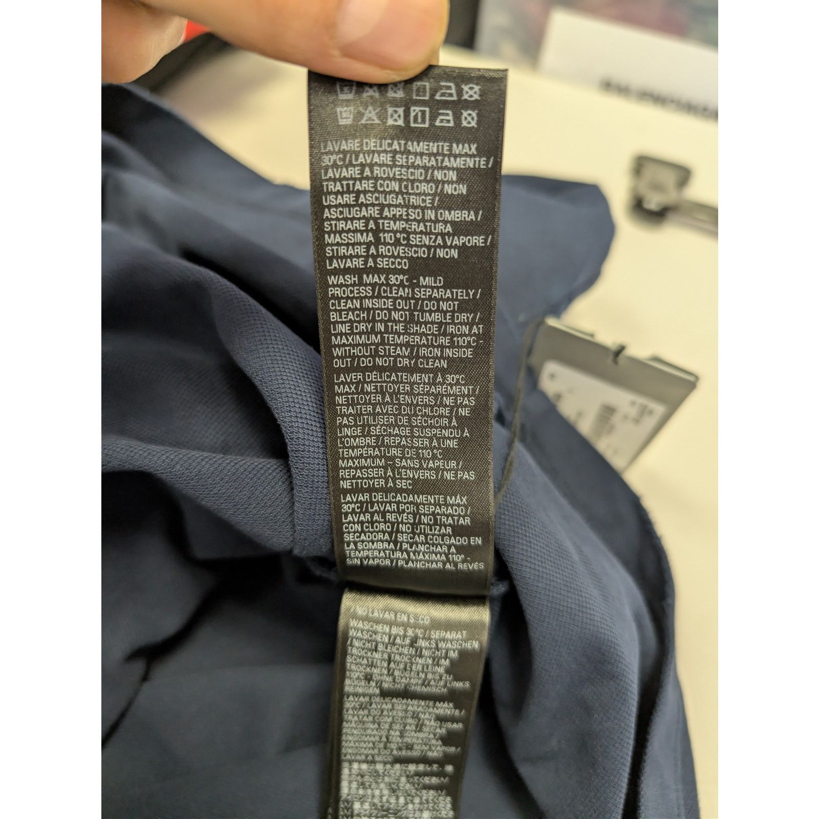 Balenciaga o1rshd1 Q:2 / Oversized Cotton Pique Polo Shirt in Navy Blue Size US XL / EU 56 / 4 - 18 Thumbnail