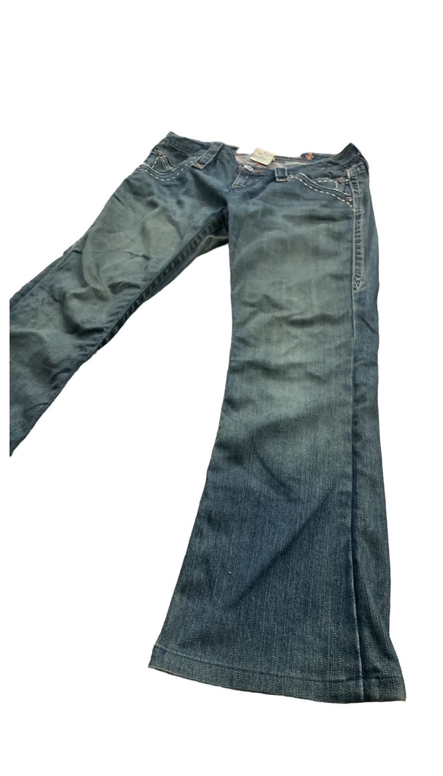 Rock Revival Flared Cyber Goth Style Rock Revival Lowrise Jeans Size US 31 - 3 Thumbnail