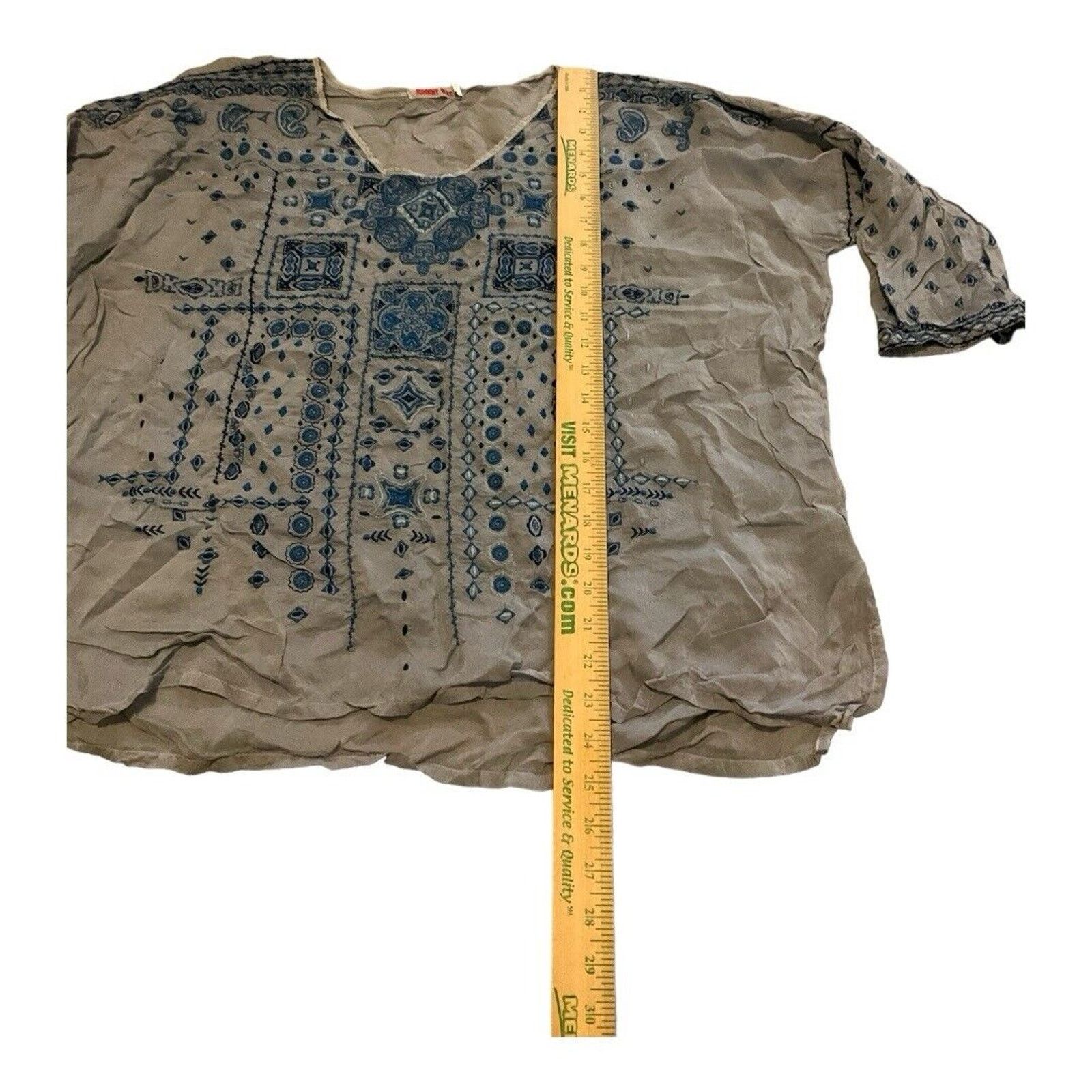 Johnny Was Johnny Was Embroidered Top Size XL / US 12-14 / IT 48-50 - 2 Thumbnail