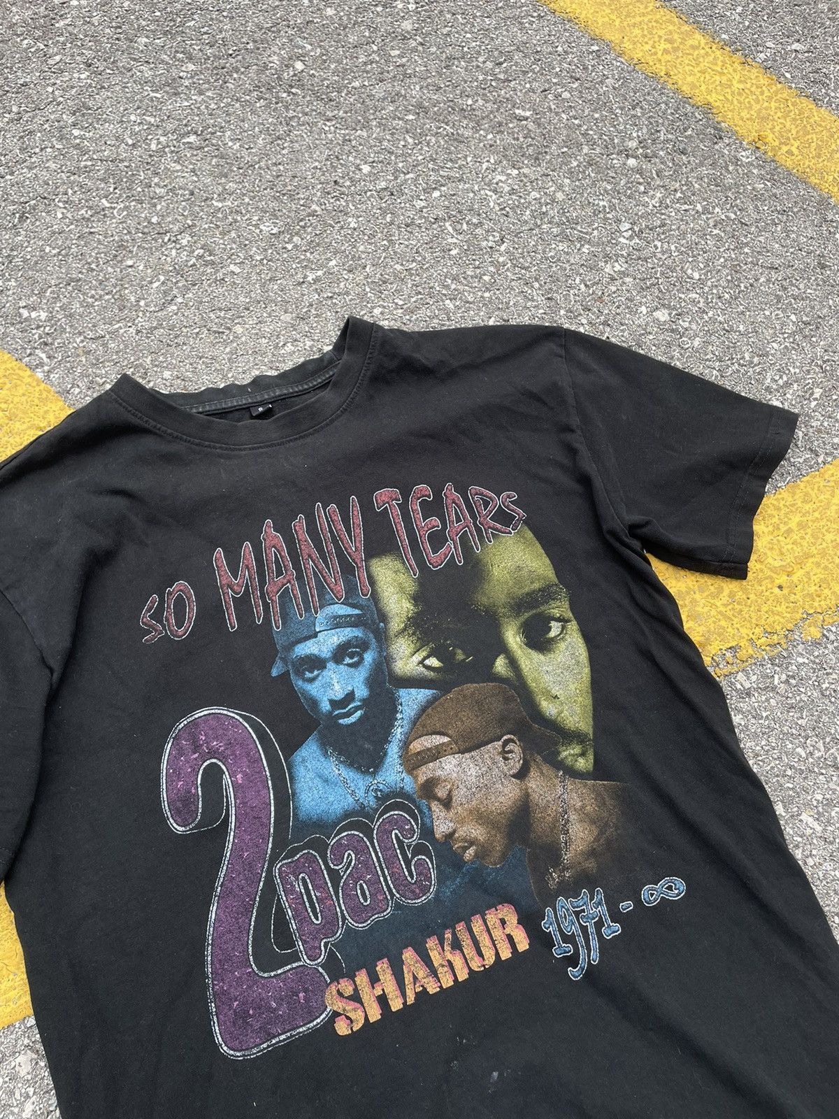 Vintage 2Pac Merch t-shirt Size US M / EU 48-50 / 2 - 2 Thumbnail